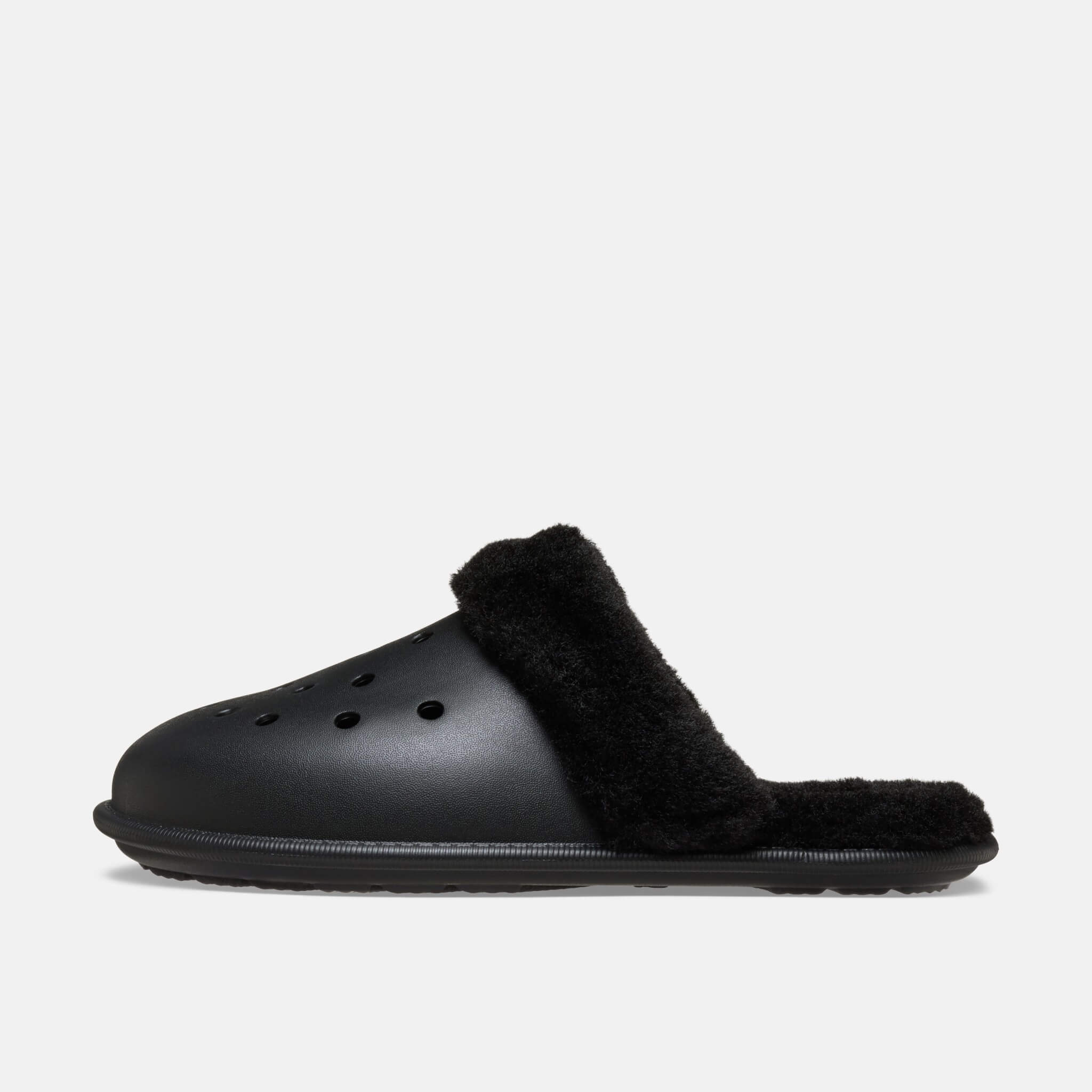 Crocs Classic Fuzz Scuff Black