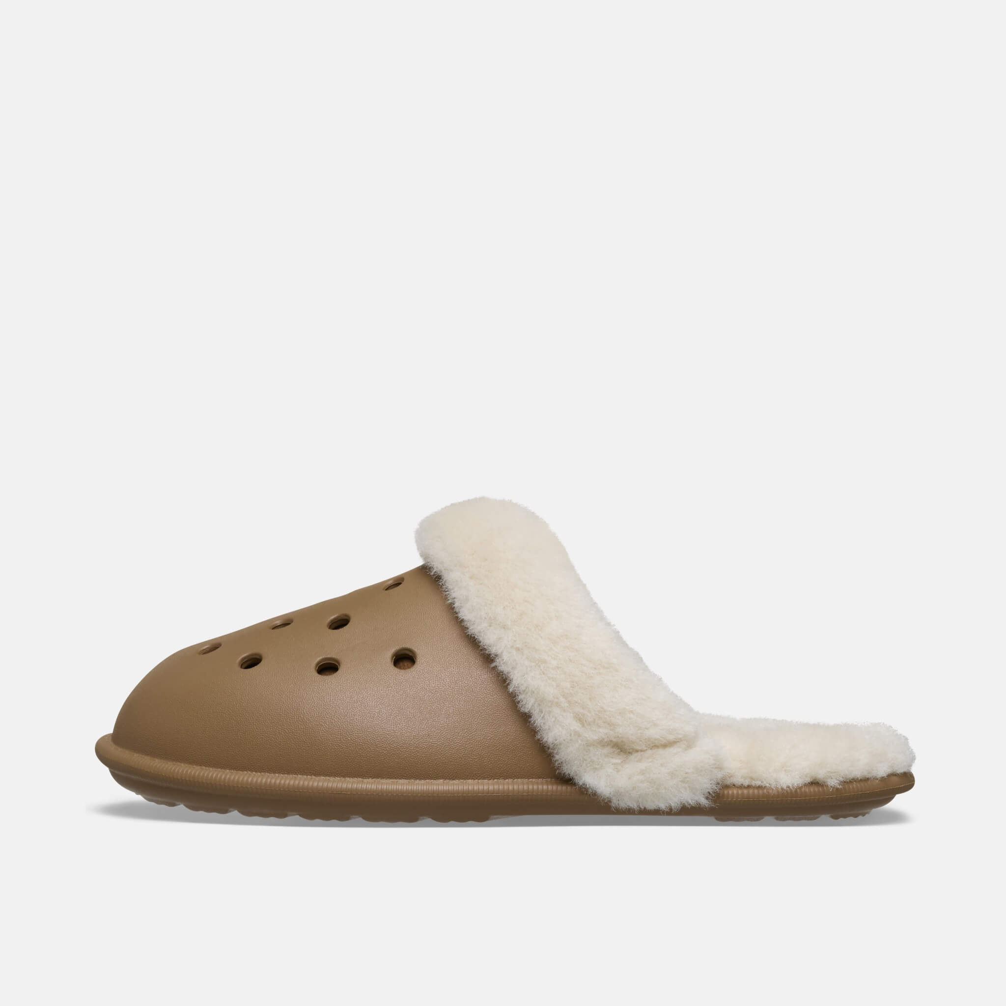 Crocs Classic Fuzz Scuff Sepia