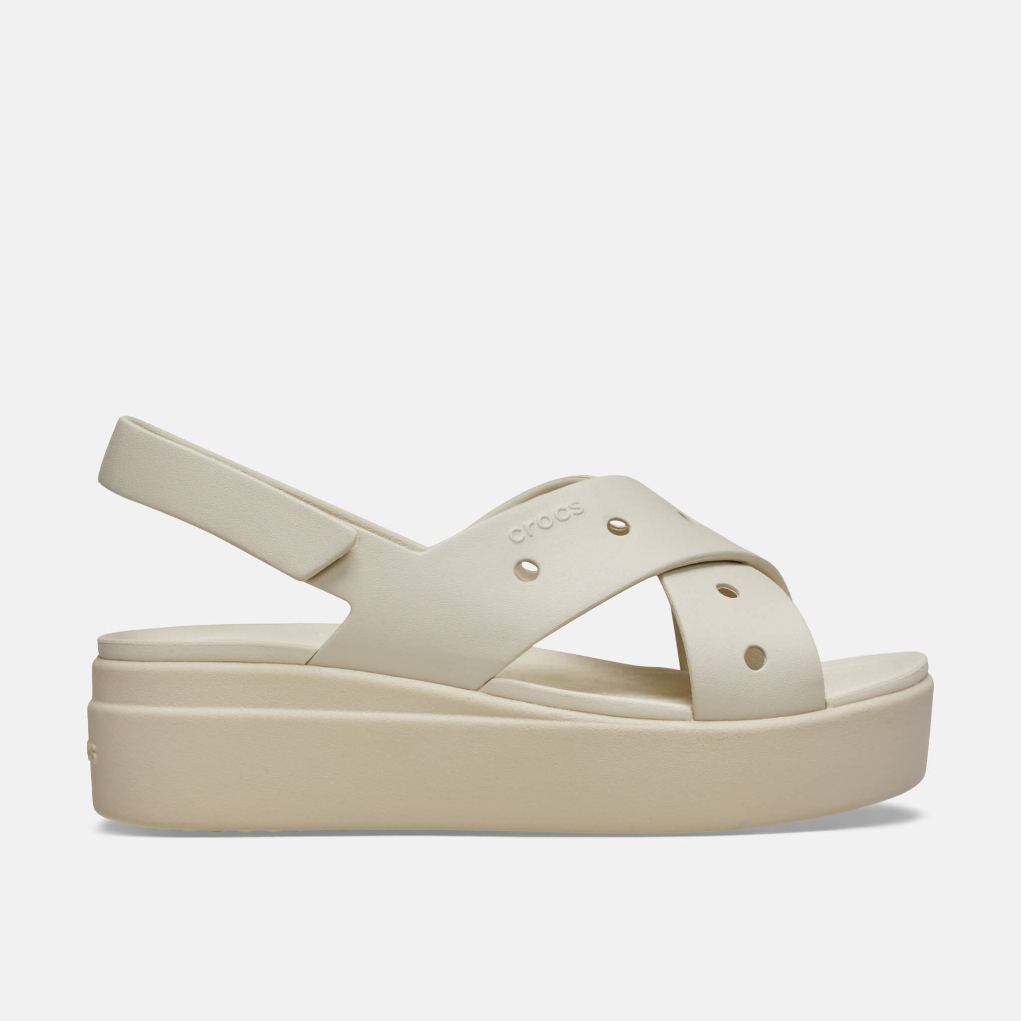 Crocs Brooklyn 4U Cross Strap Sandal Frappe