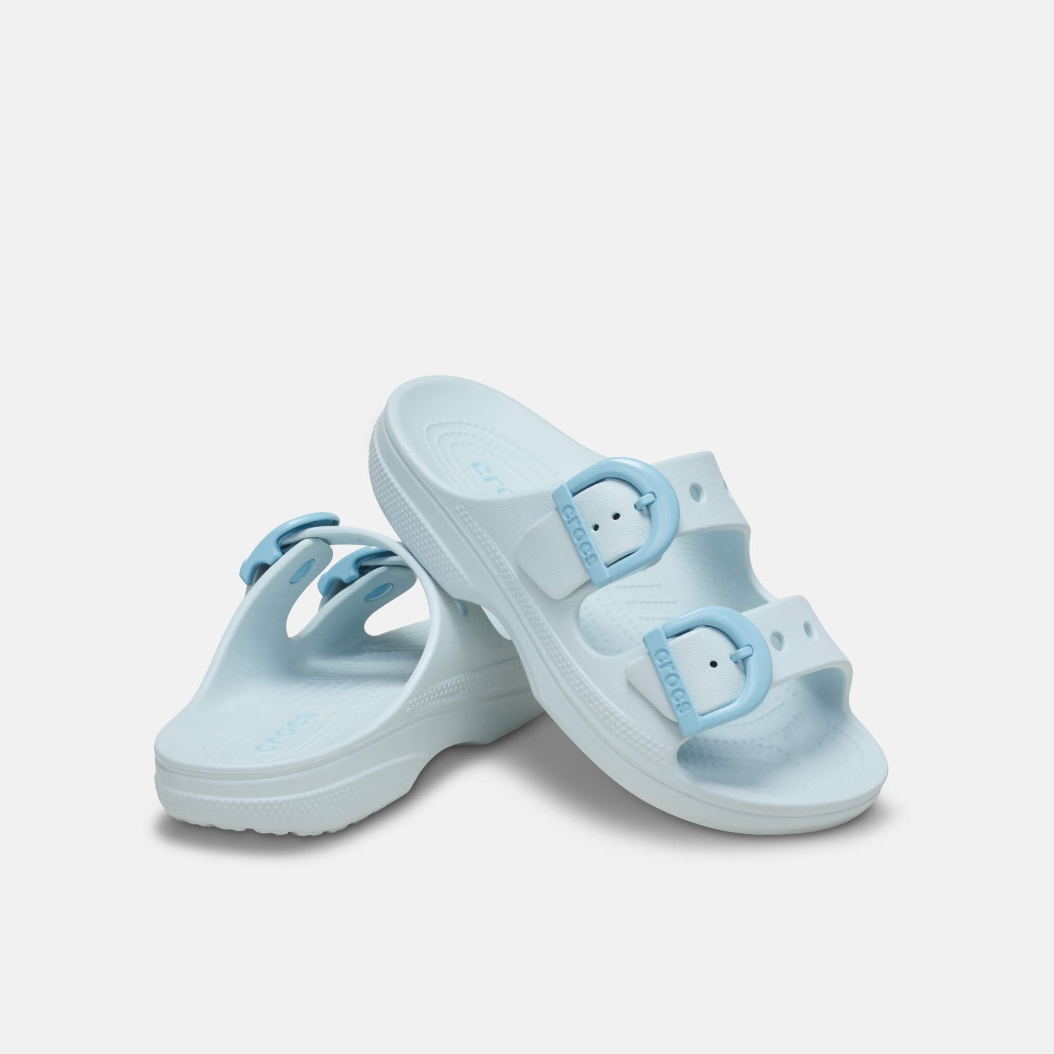 Crocs Saturday Enamel Buckle Sandal Vapor Ice