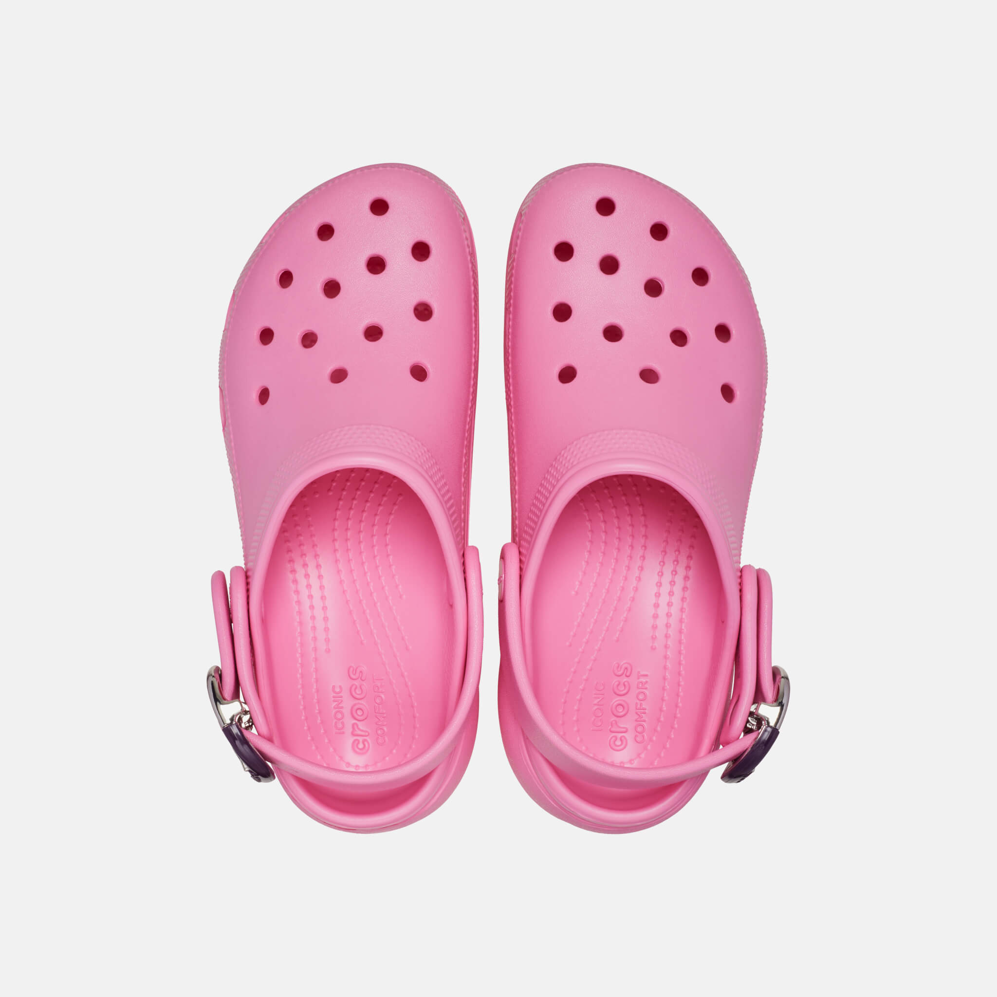 Crocs Classic Platform Buckle Clog Pink Lemonade
