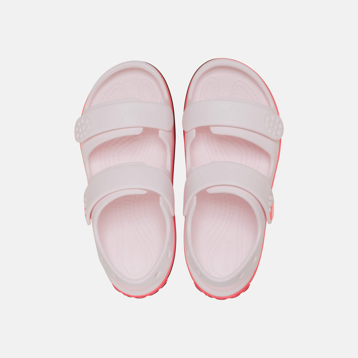 Crocs Kids Crocband Cruiser Neon Band Sandal Bubble Ice/Pink Blast