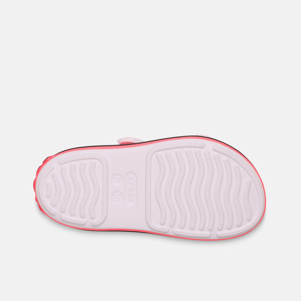 Crocs Kids Crocband Cruiser Neon Band Sandal Bubble Ice/Pink Blast