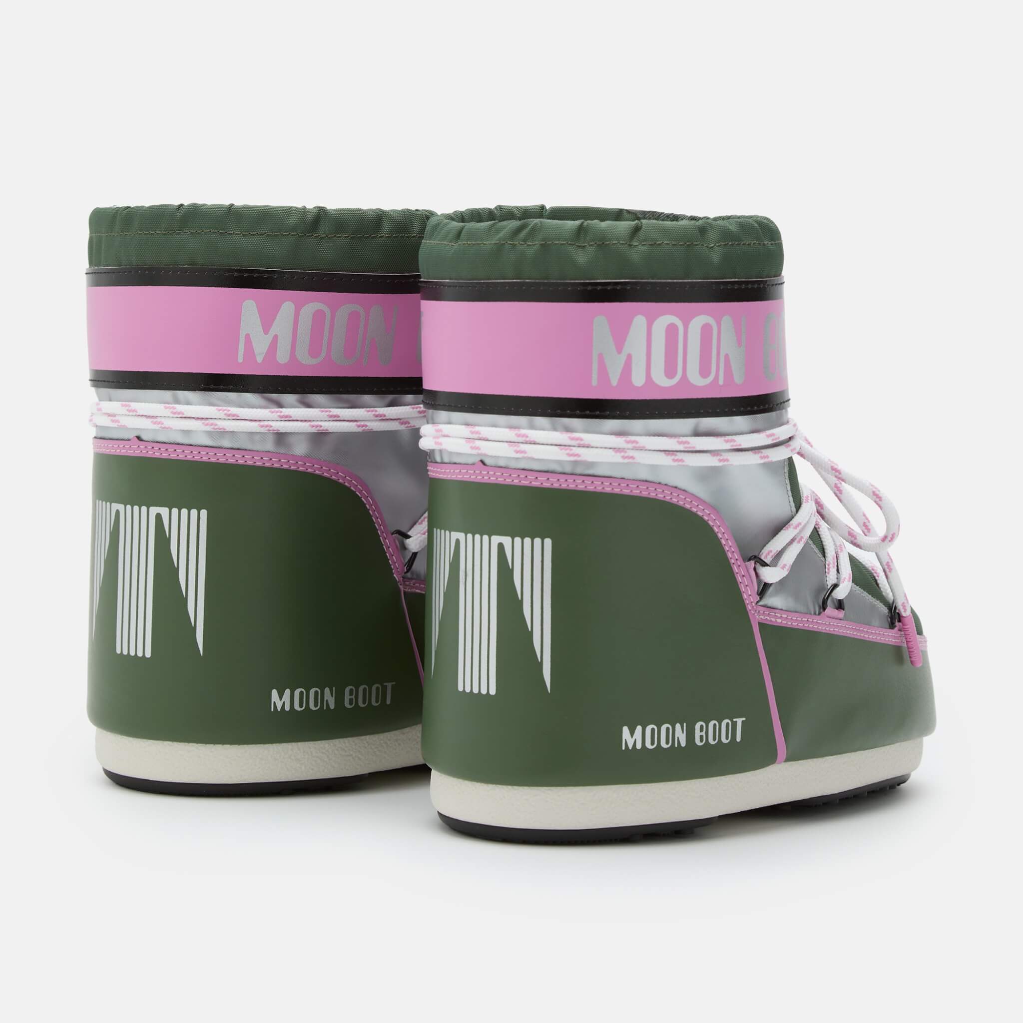 Moon Boot Icon Low Space Racing Green/Pink