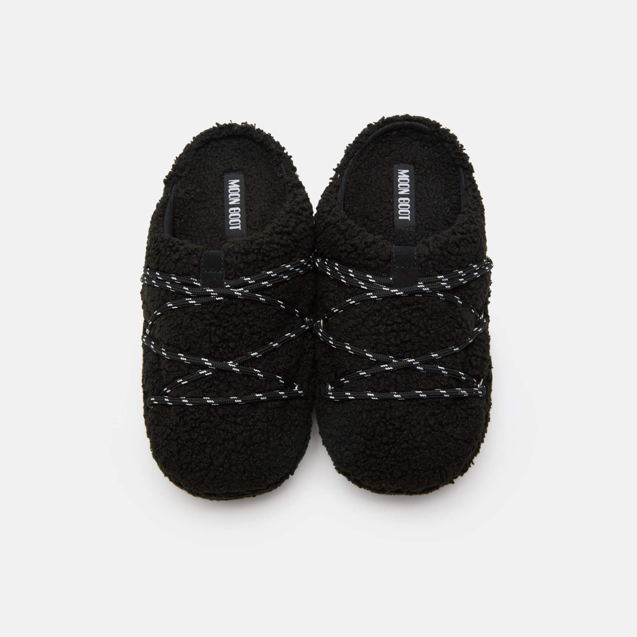 Moon Boot Teddy Slipper Black