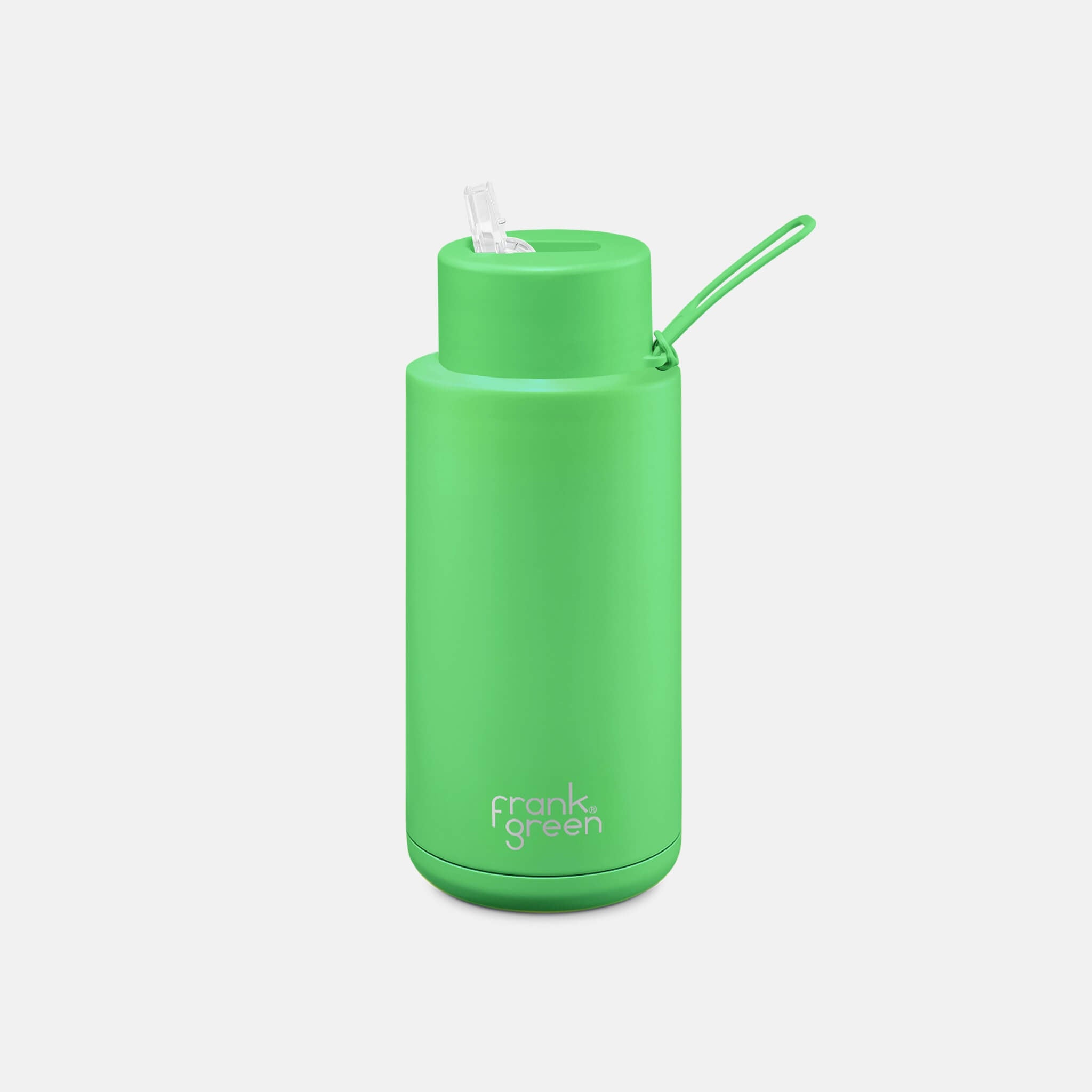 Frank Green Ceramic Reusable Bottle Neon Green
