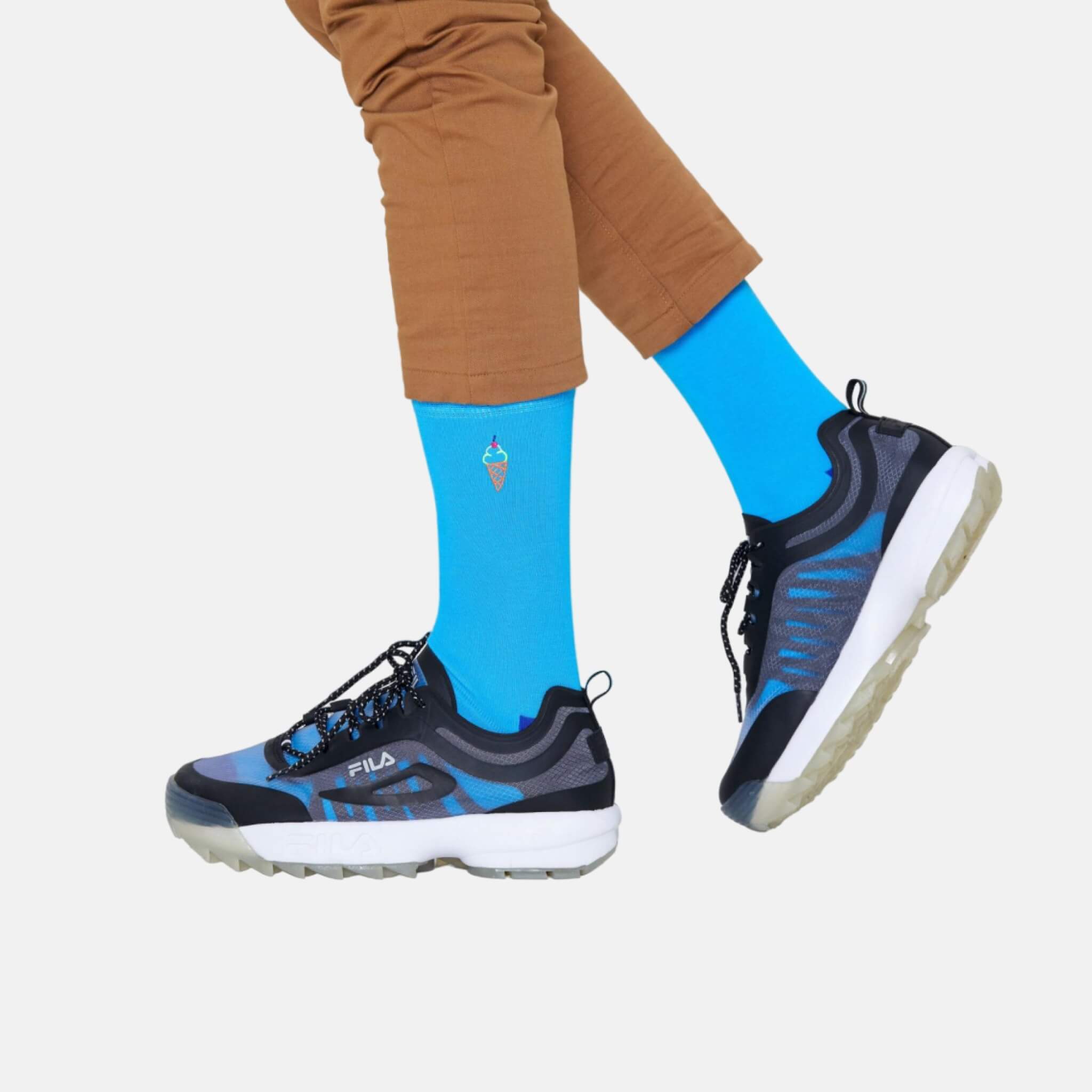 Happy Socks Ice Cream Blue Sock