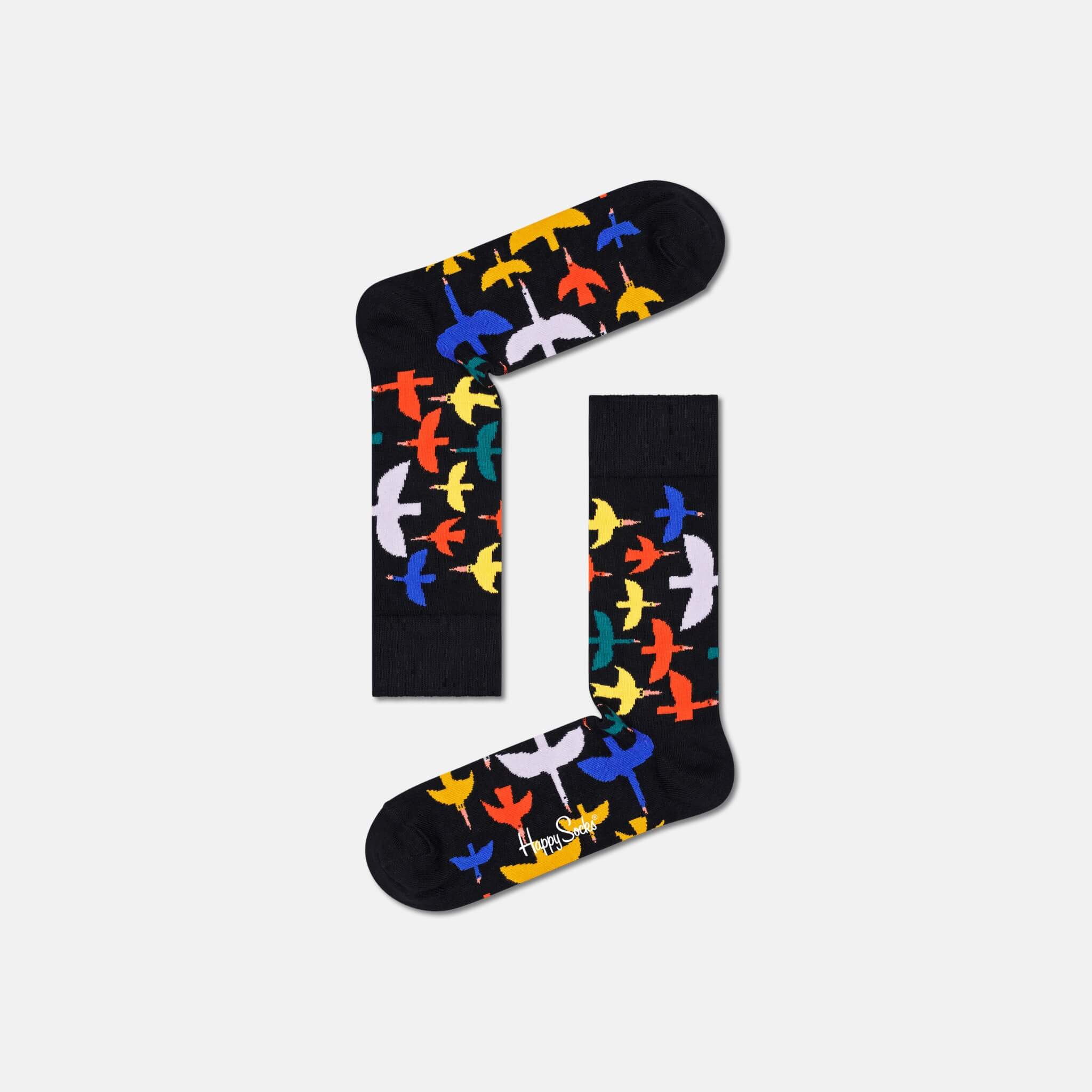 Happy Socks Bird Watch Black Sock