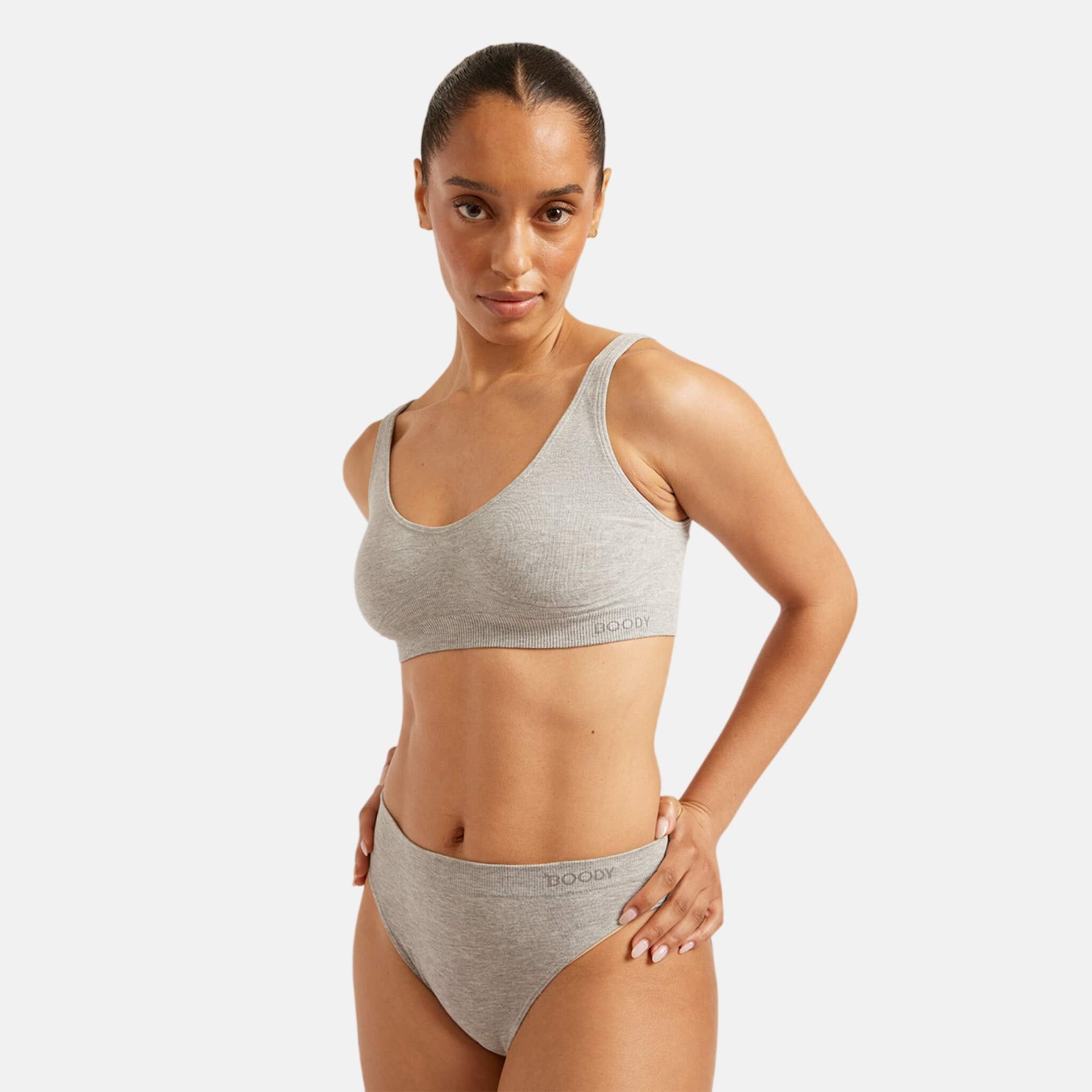 Boody Shaper Bra Light Grey Marl