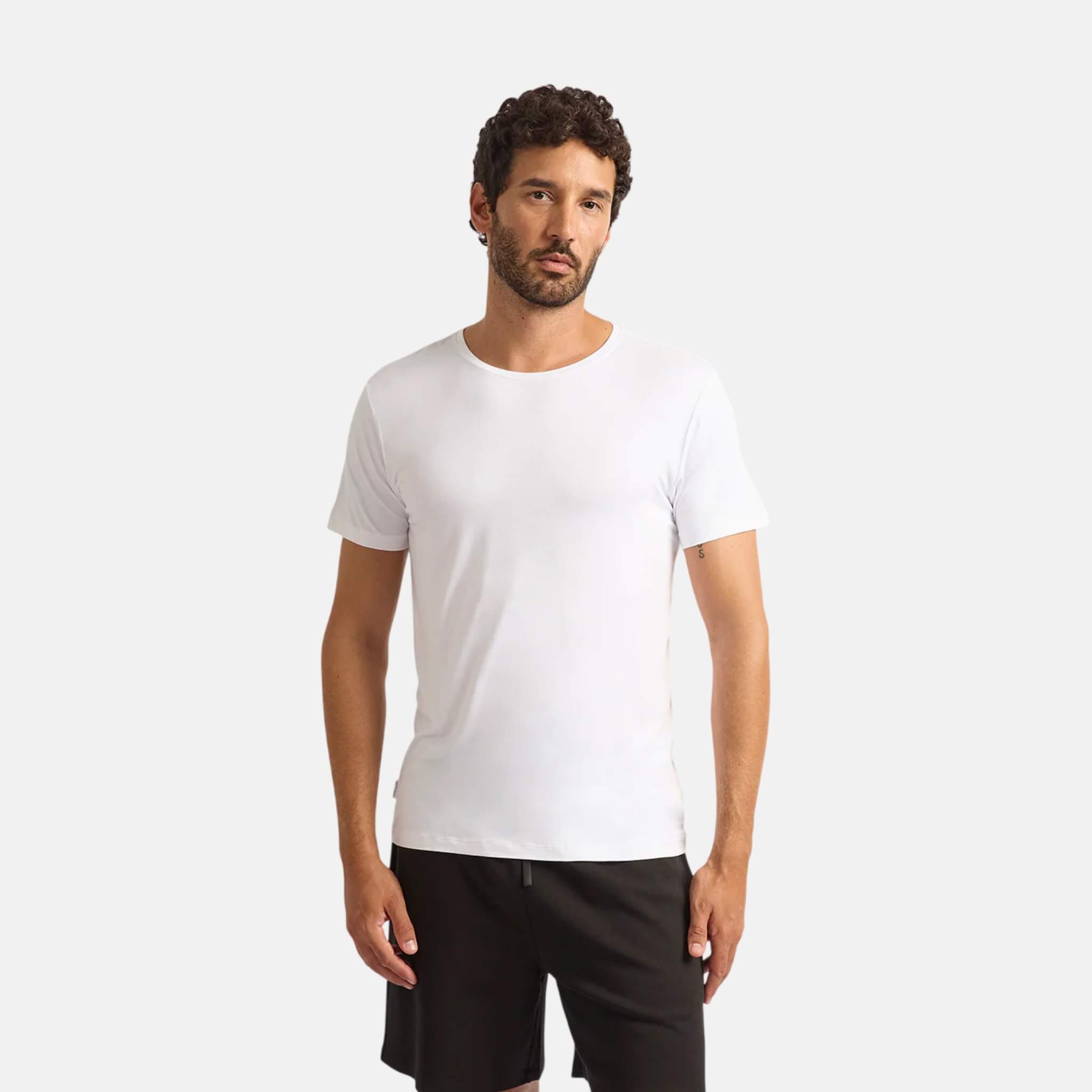 Boody Crew Neck T-sHirt White