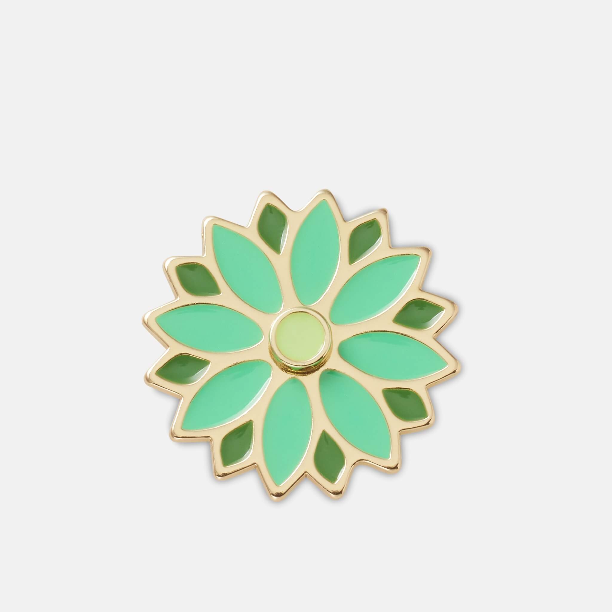 Jibbitz Charms Green Spinner Flower