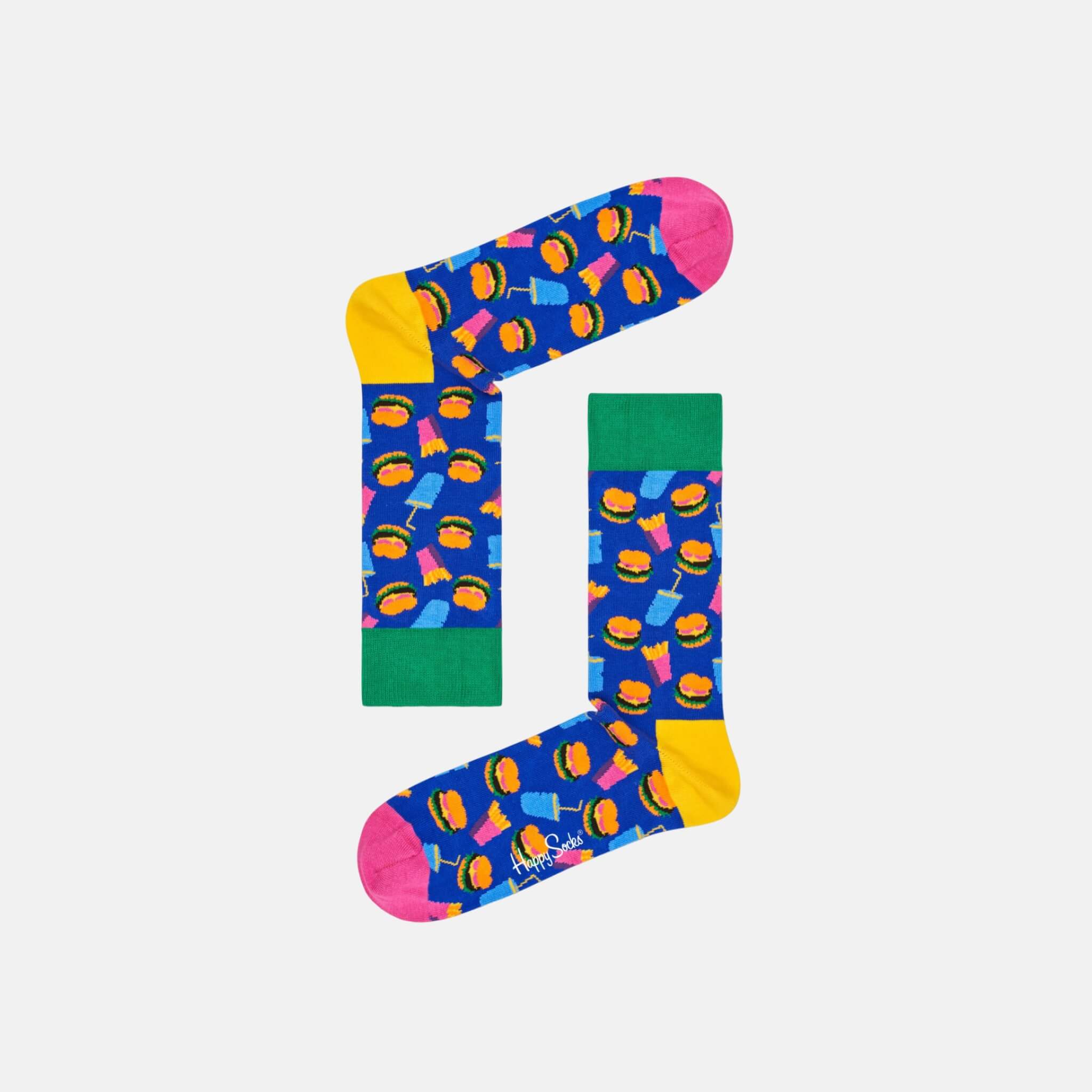 Happy Socks Hamburger Blue Sock