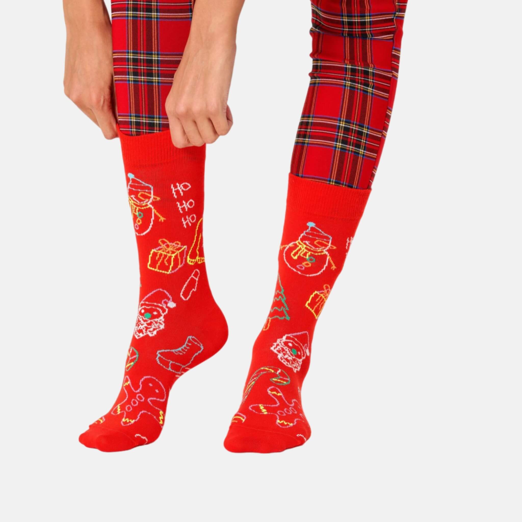 Happy Socks Ho Ho Ho Red Sock