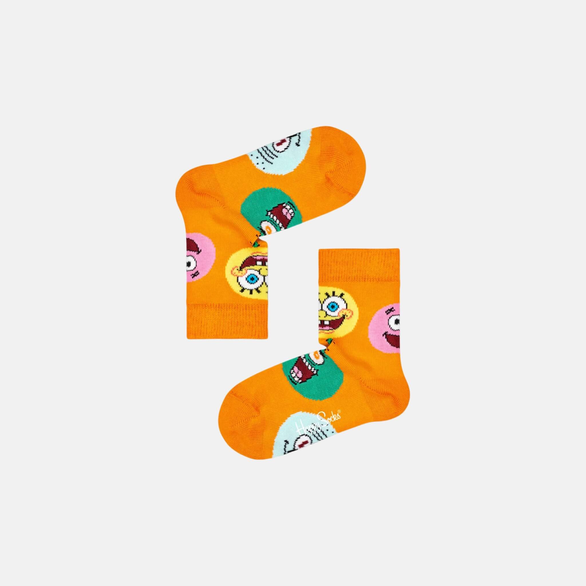 Happy Socks Kids x Sponge Bob Circle of Friends Orange Sock