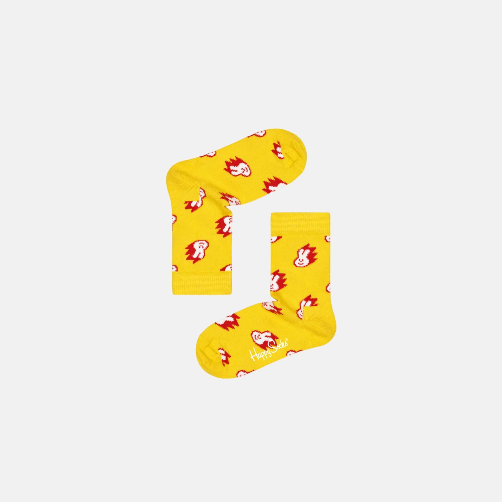 Happy Socks Kids Bunny Yellow Sock