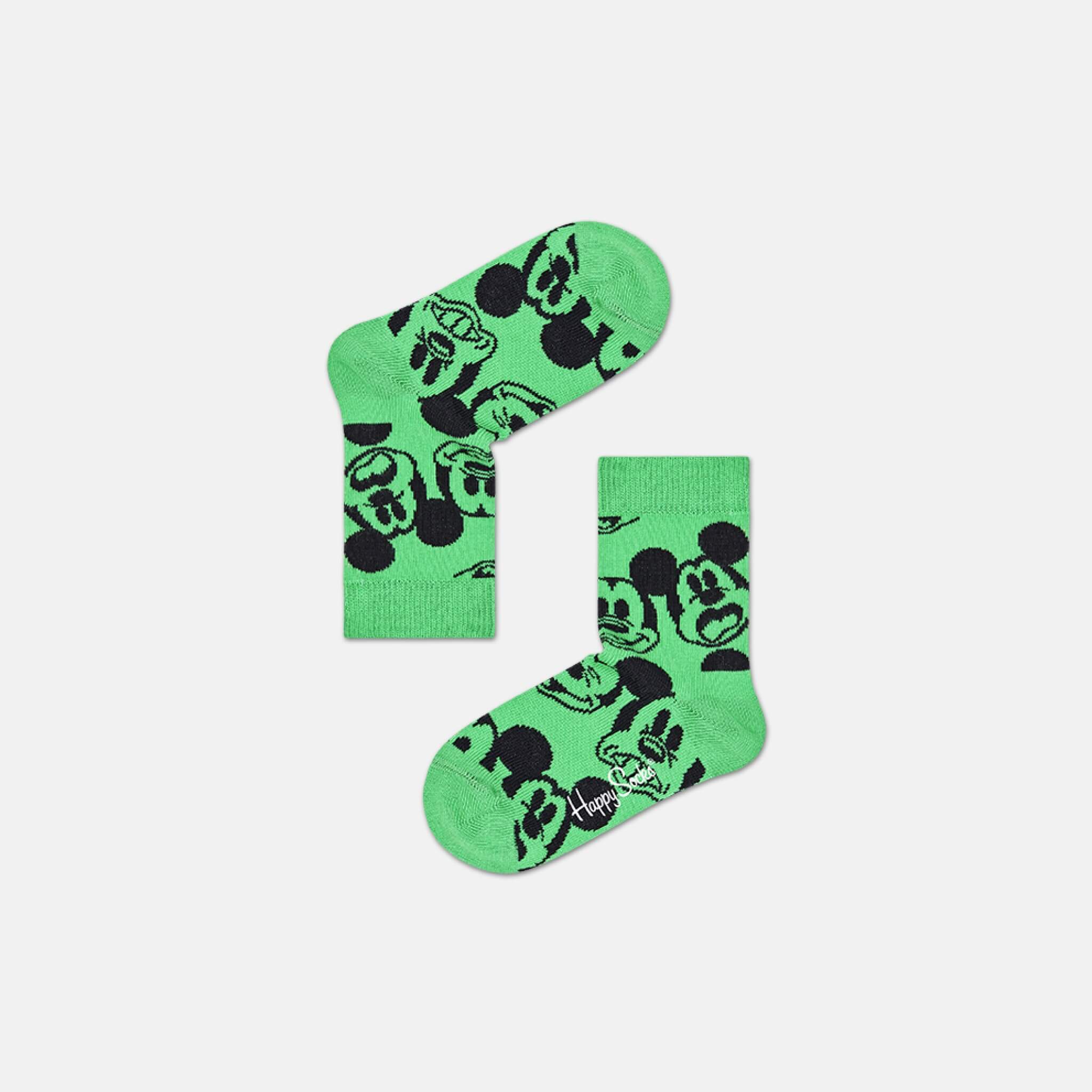 Happy Socks Kids x Disney Mickey Mouse Green Sock