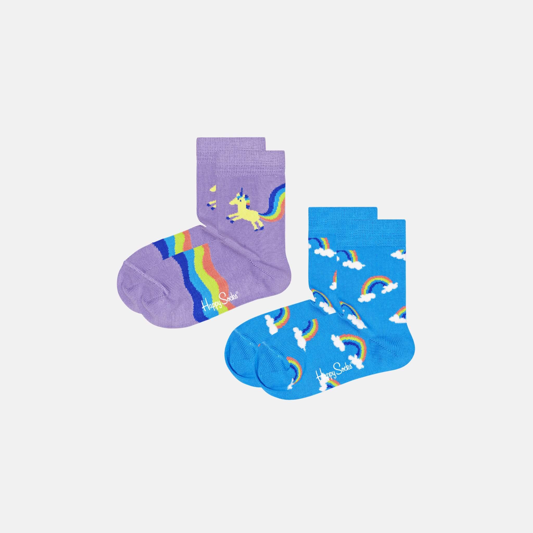 Happy Socks Kids Unicorn & Rainbow Socks 2-Pack