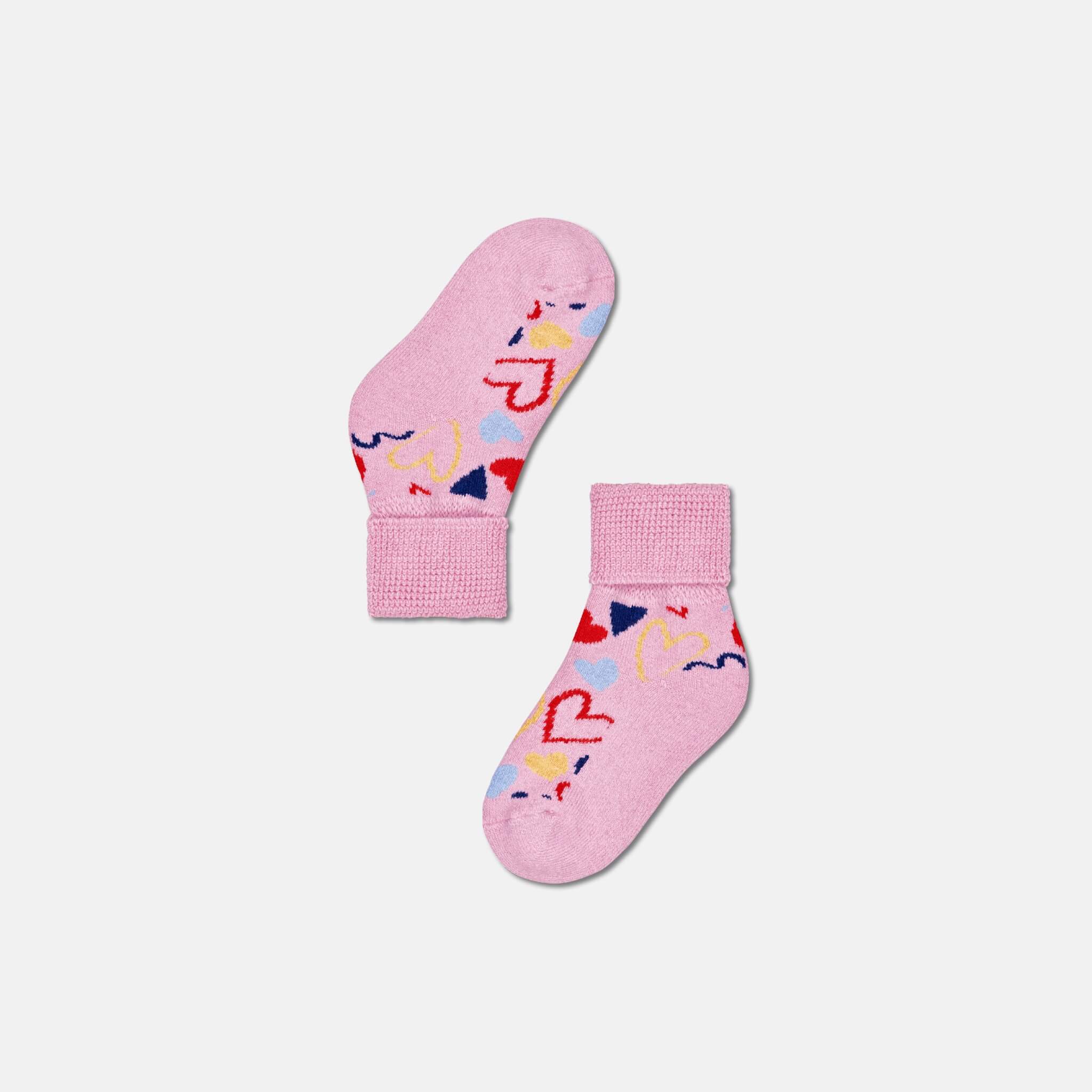 Happy Socks Kids I Heart U Pink Sock