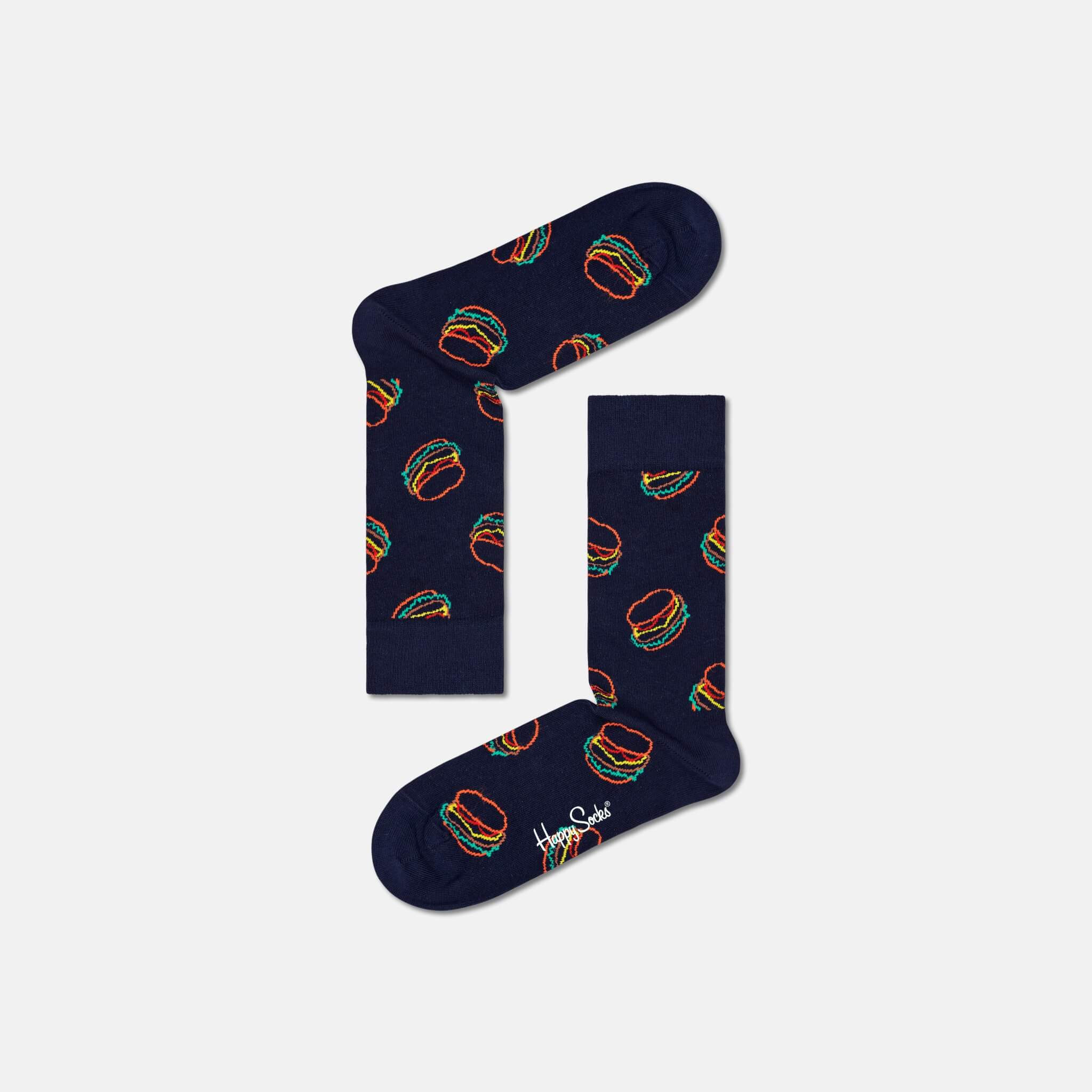 Happy Socks Lunch Time Blue Sock