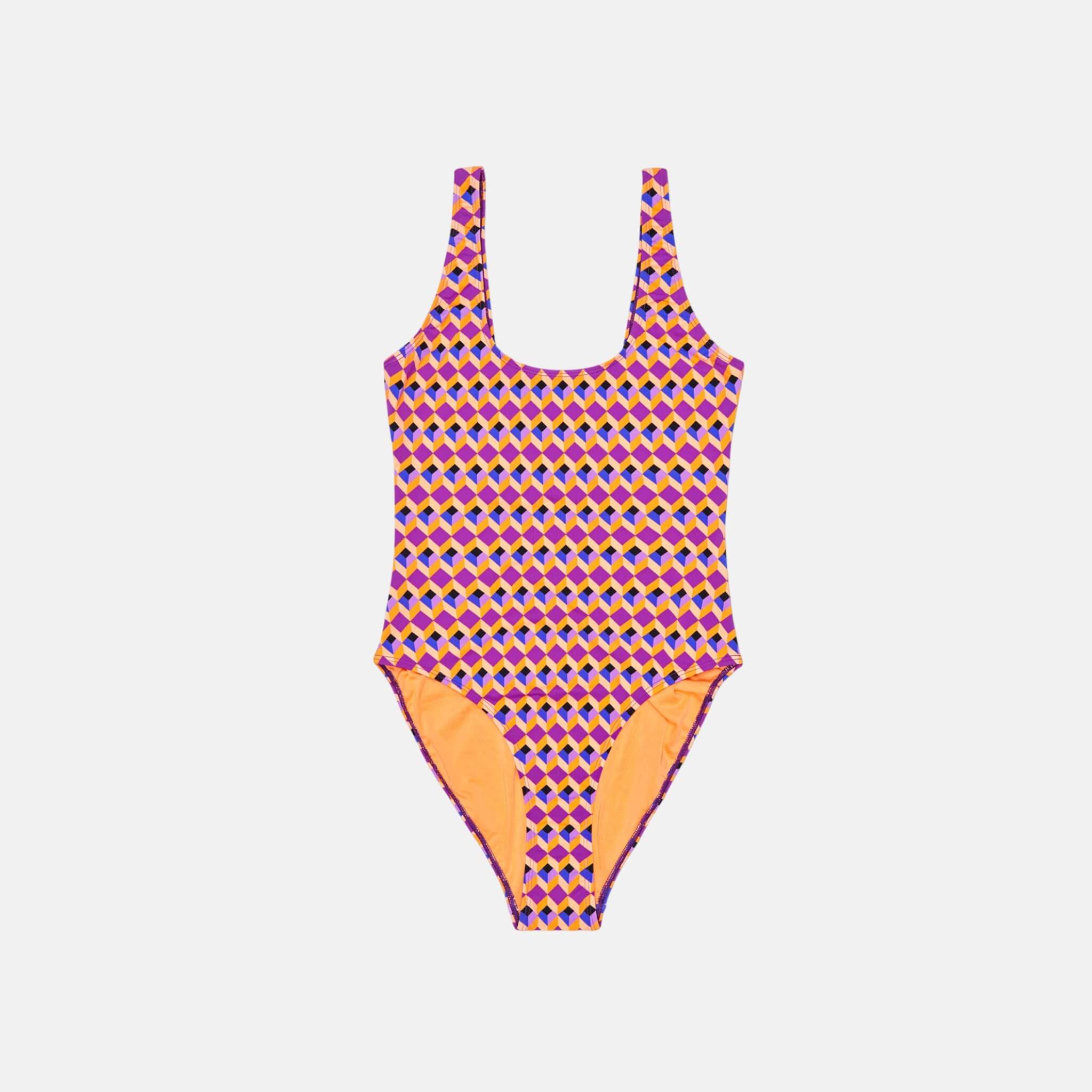 Happy Socks Optic Square Pink Swimsuit