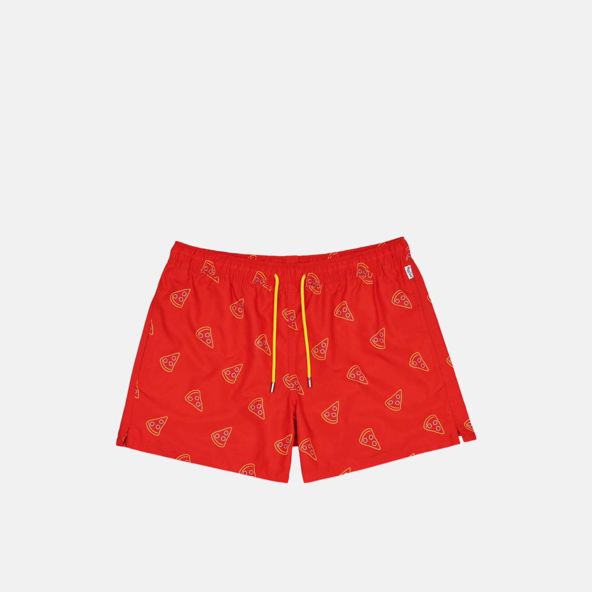 Happy Socks Pizza Slice Red Swim Shorts