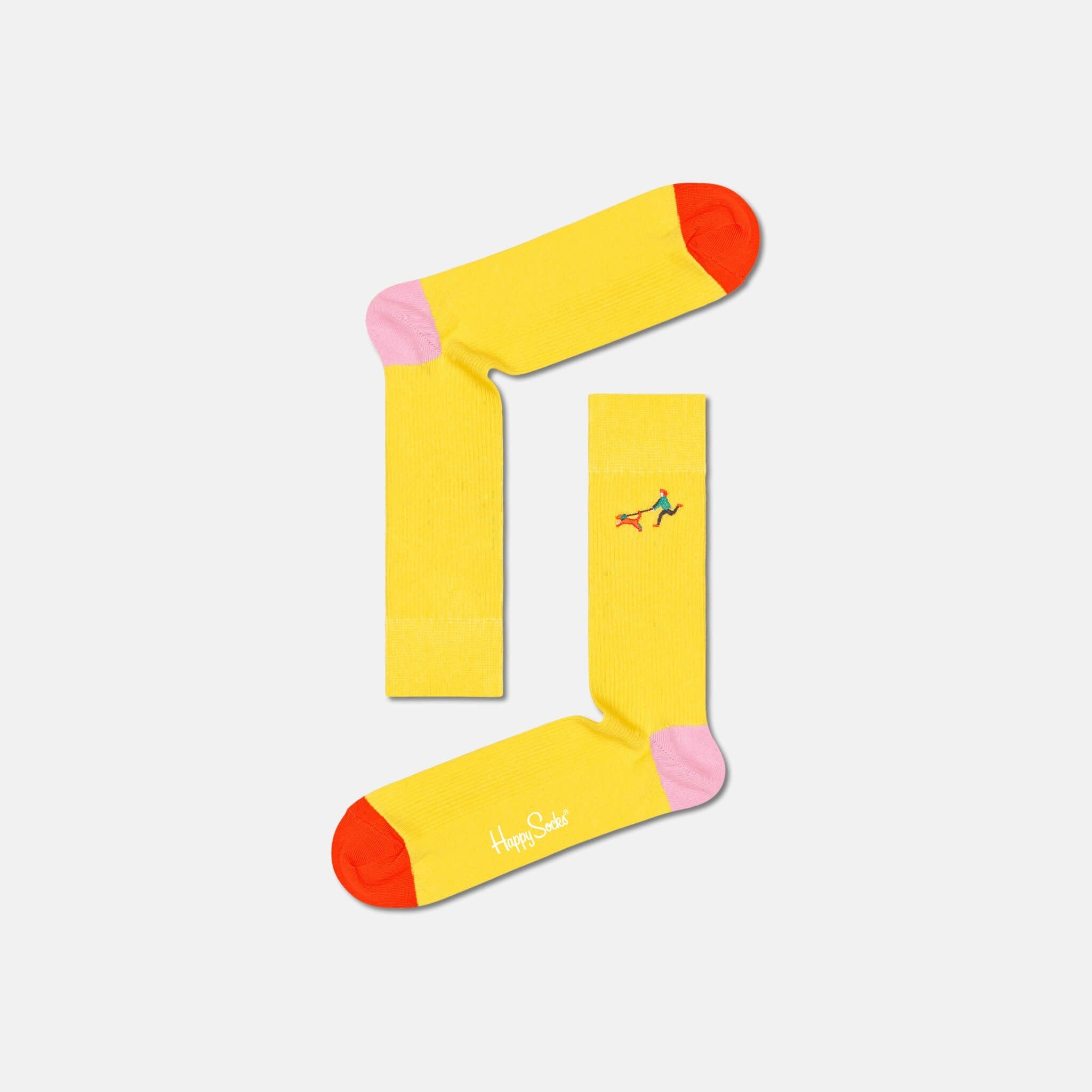 Happy Socks Run The Dog Yellow Sock