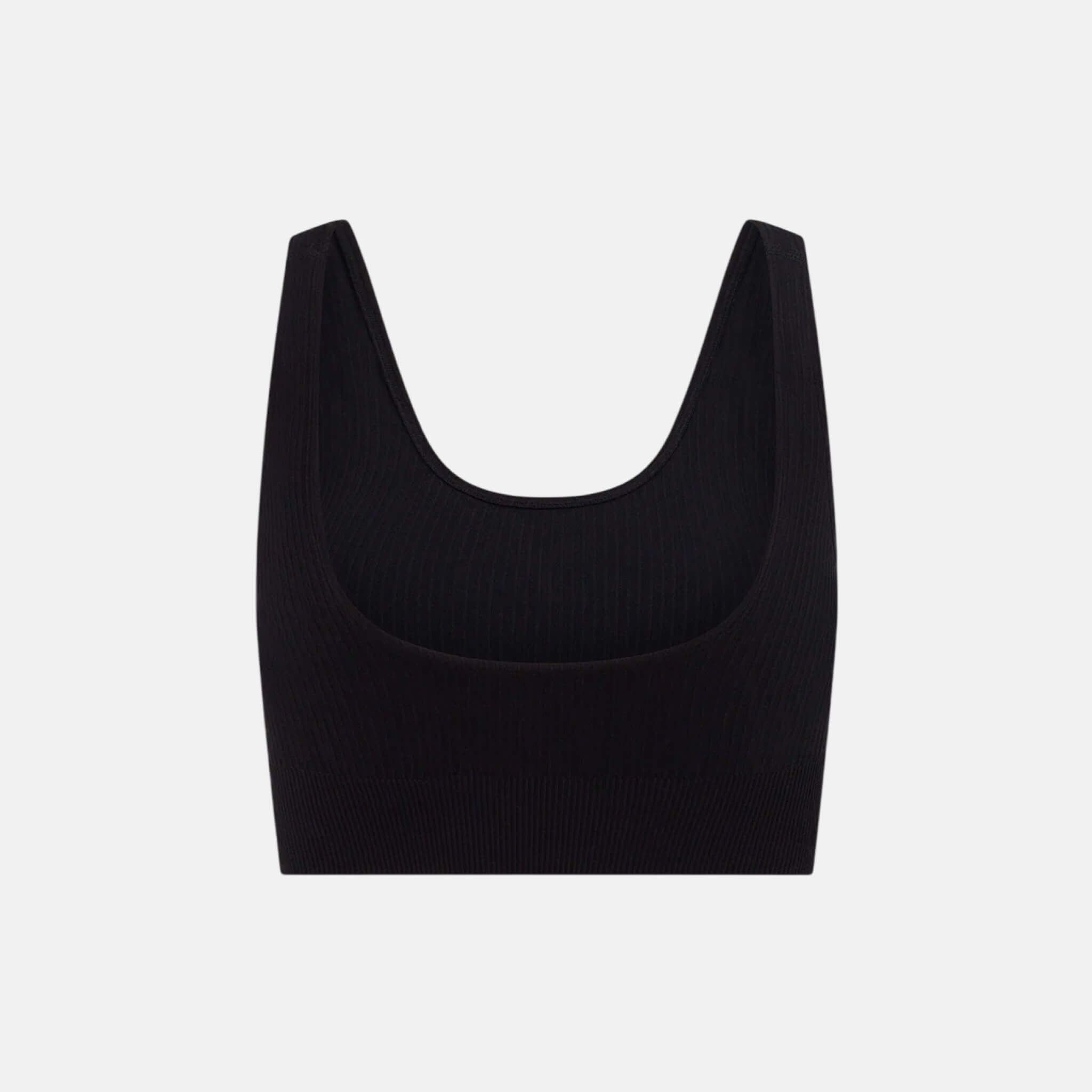 Boody Ribbed Seamless Bra Black