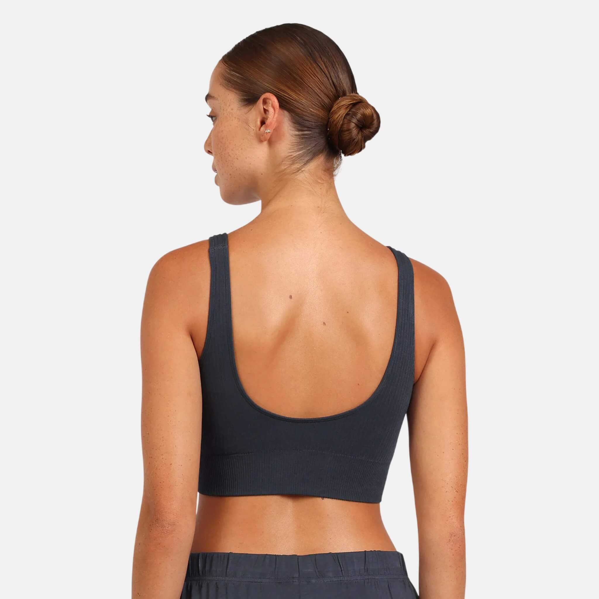 Boody Ribbed Seamless Bra Storm