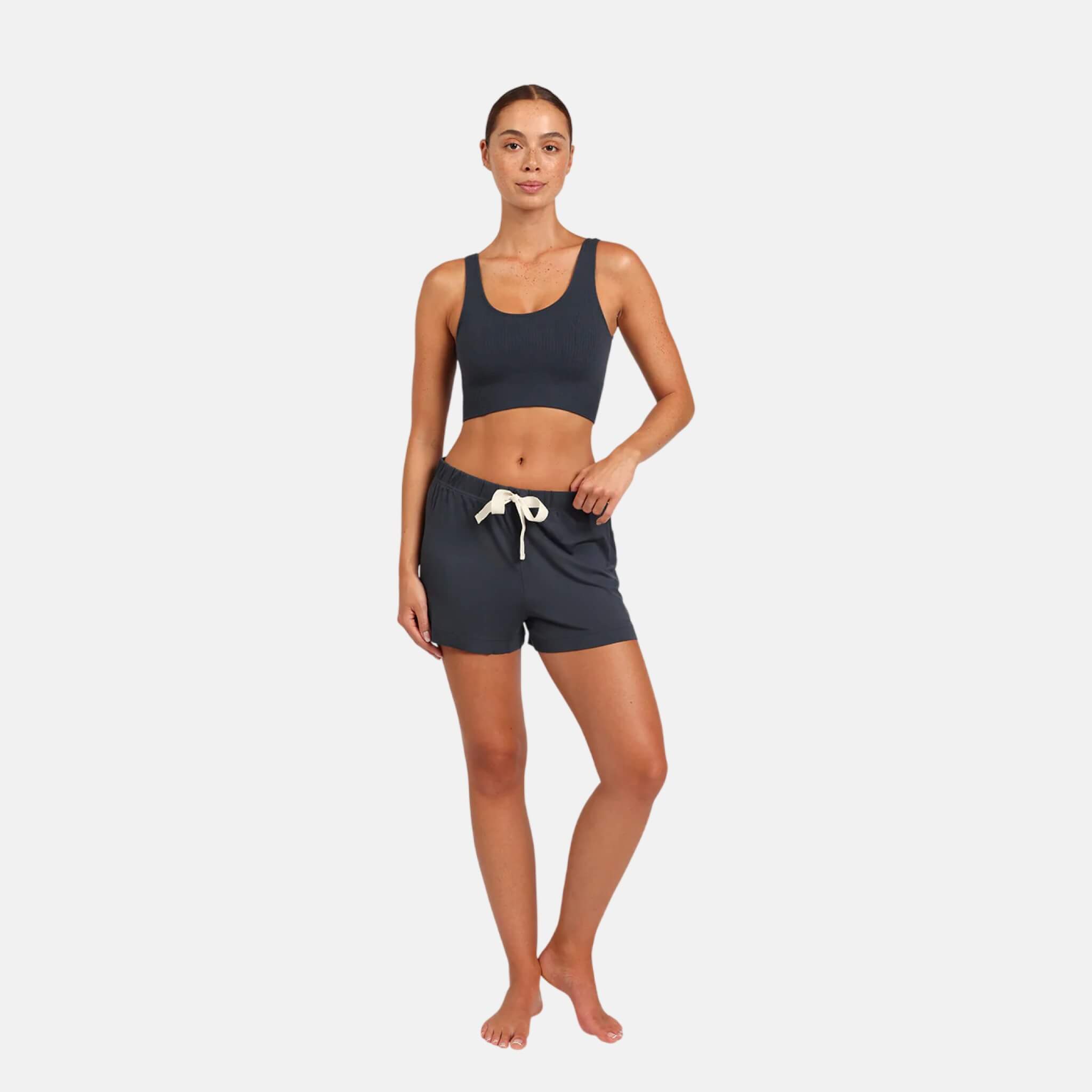 Boody Ribbed Seamless Bra Storm