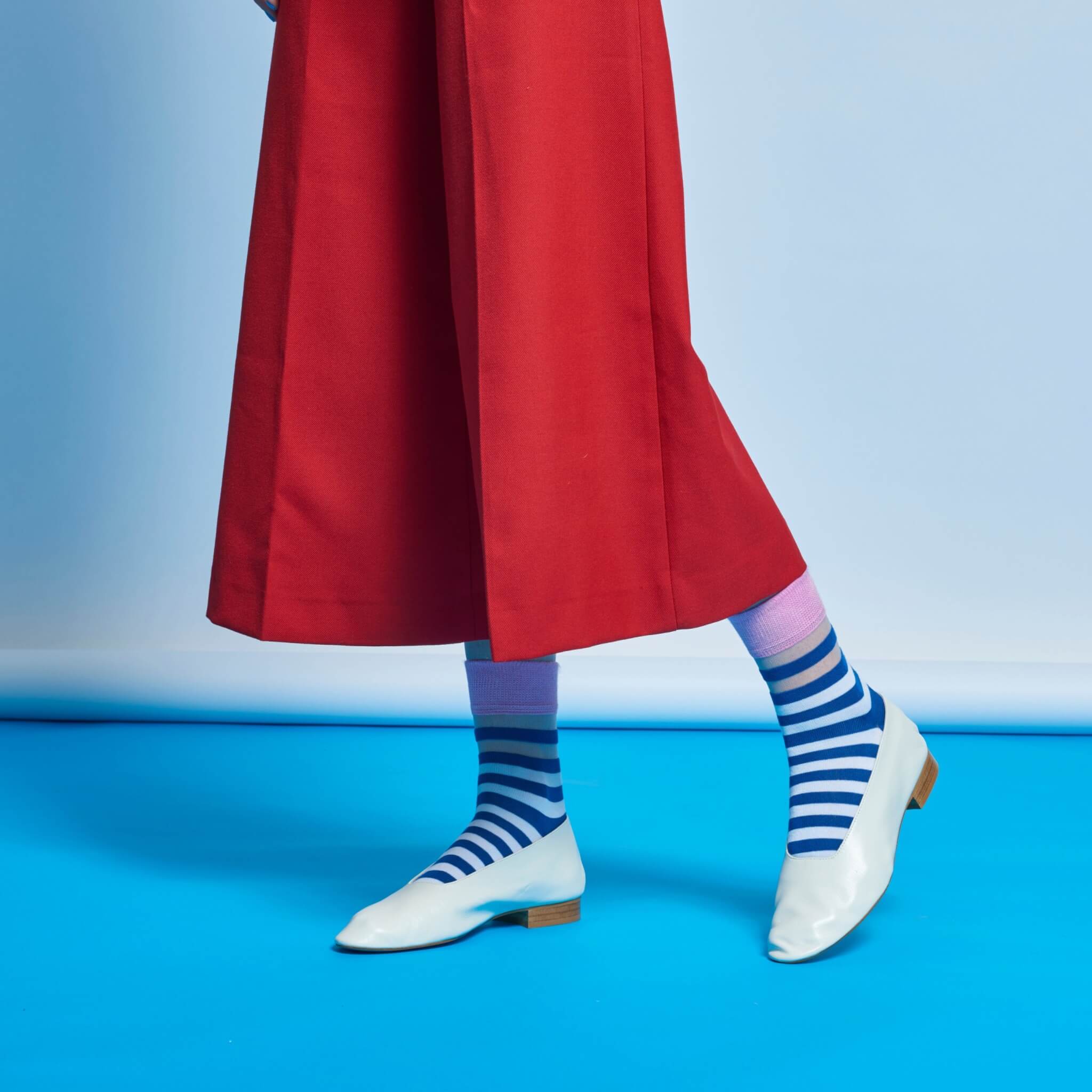 Hysteria by Happy Socks Verna Blue/White