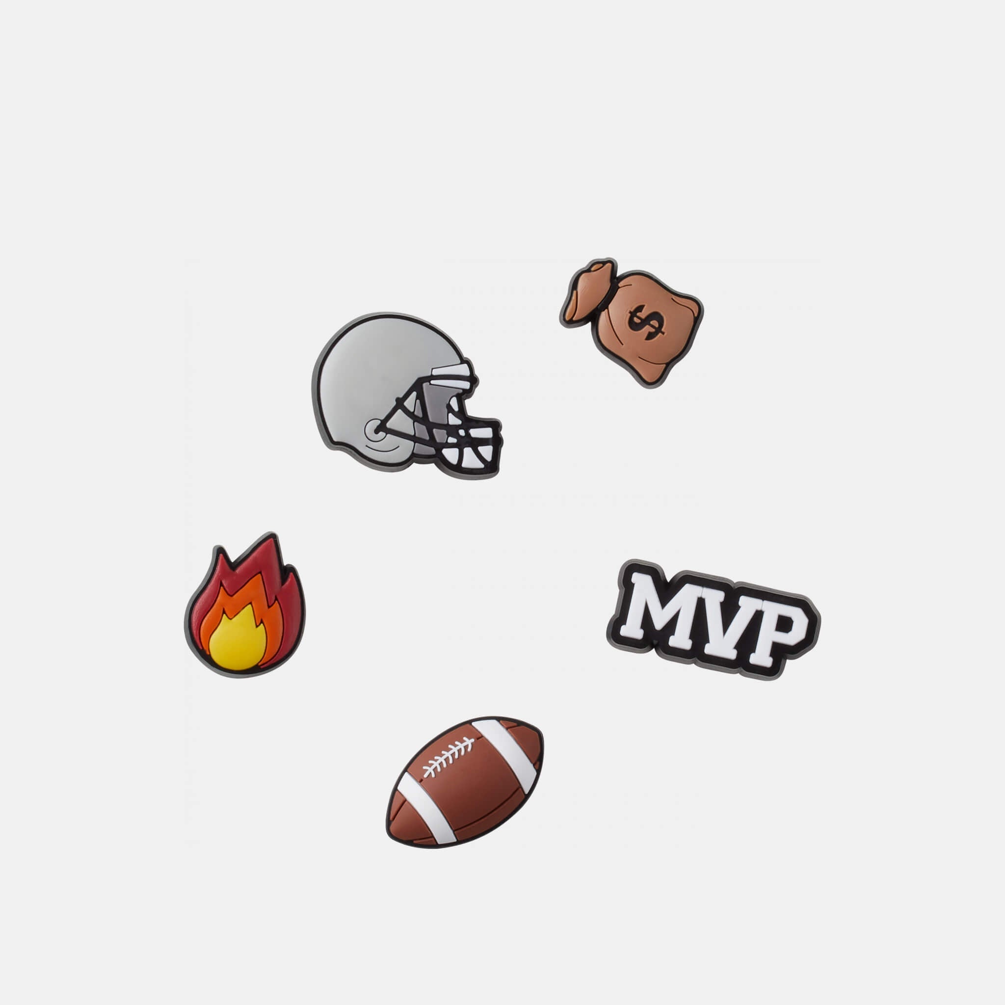 Jibbitz Charms Football Star 5-Pack