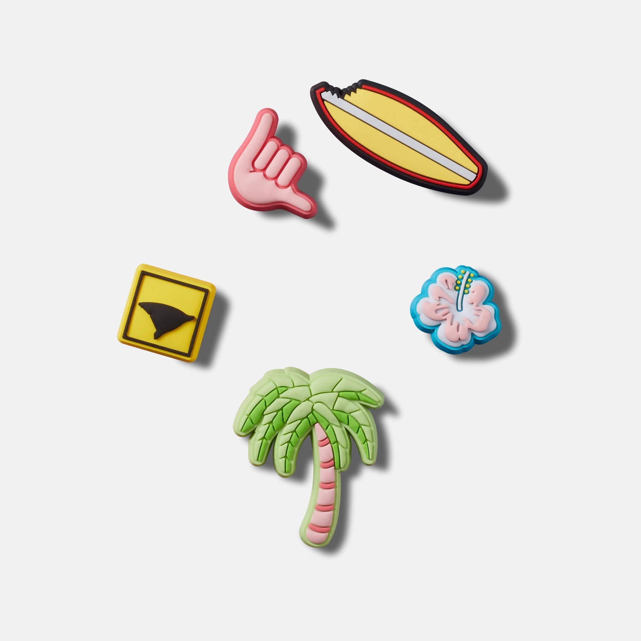 Jibbitz Charms Surfing 5-Pack
