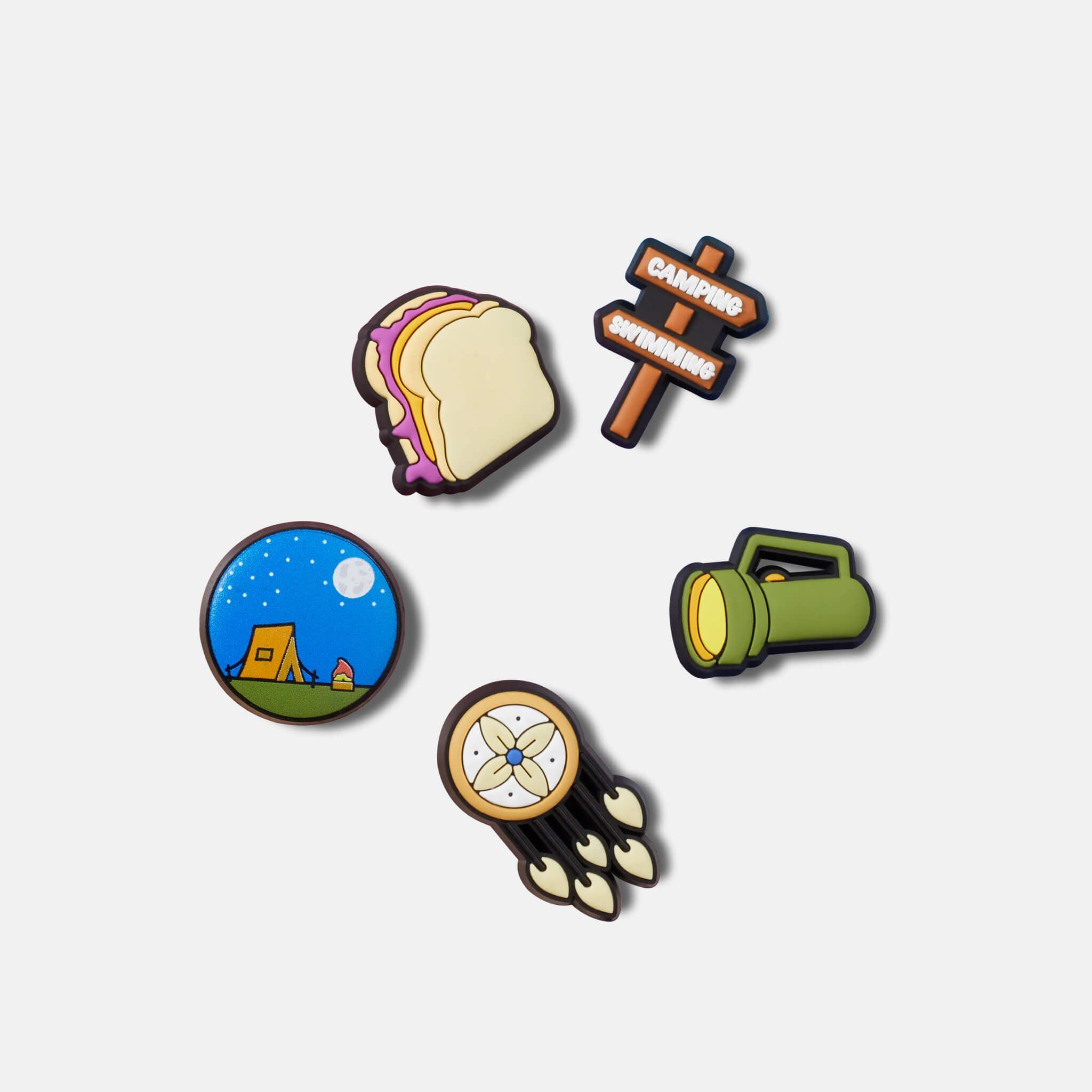 Jibbitz Charms Nostalgic Camp 5-Pack
