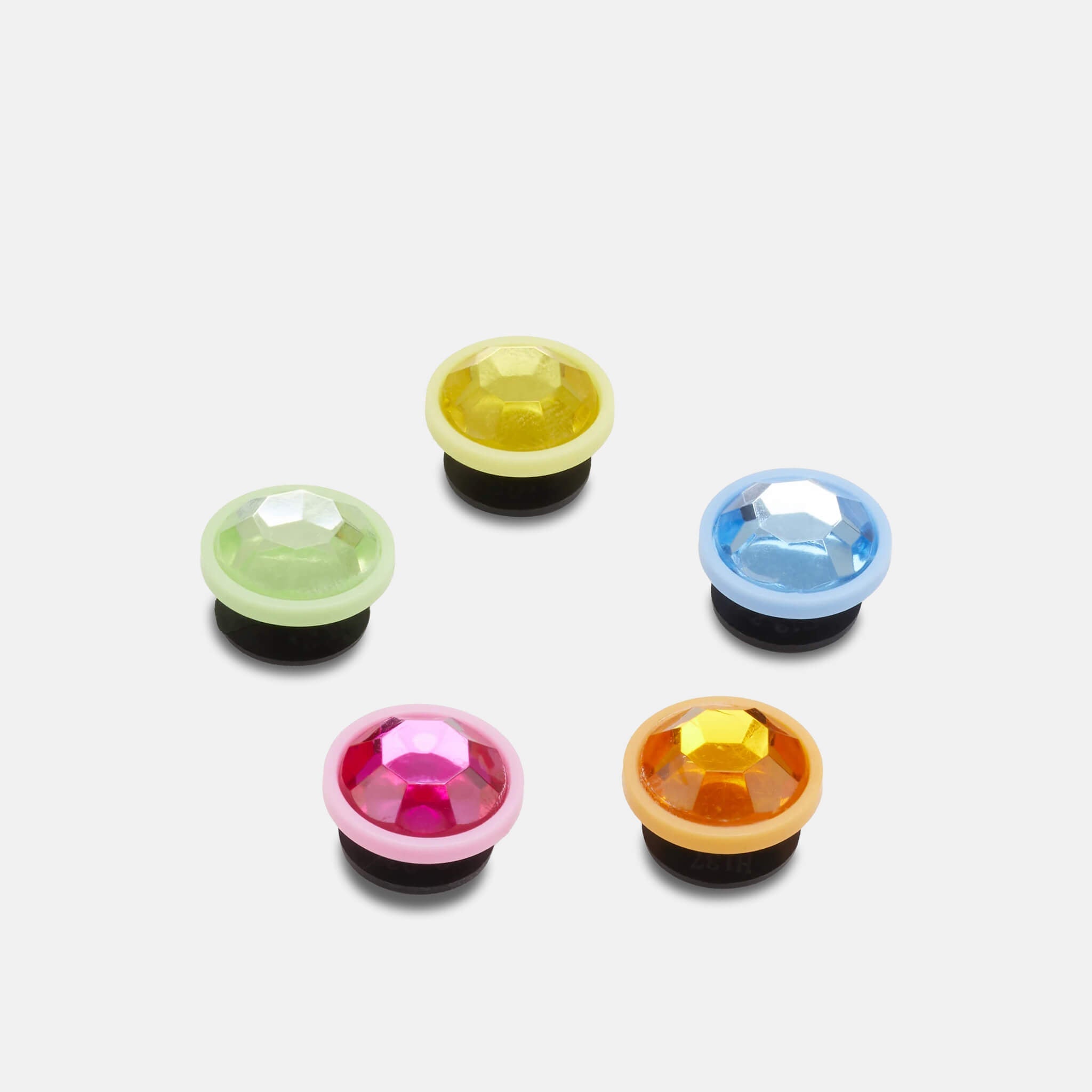 Jibbitz Charms Juicy Gold Gem Circles 5-Pack