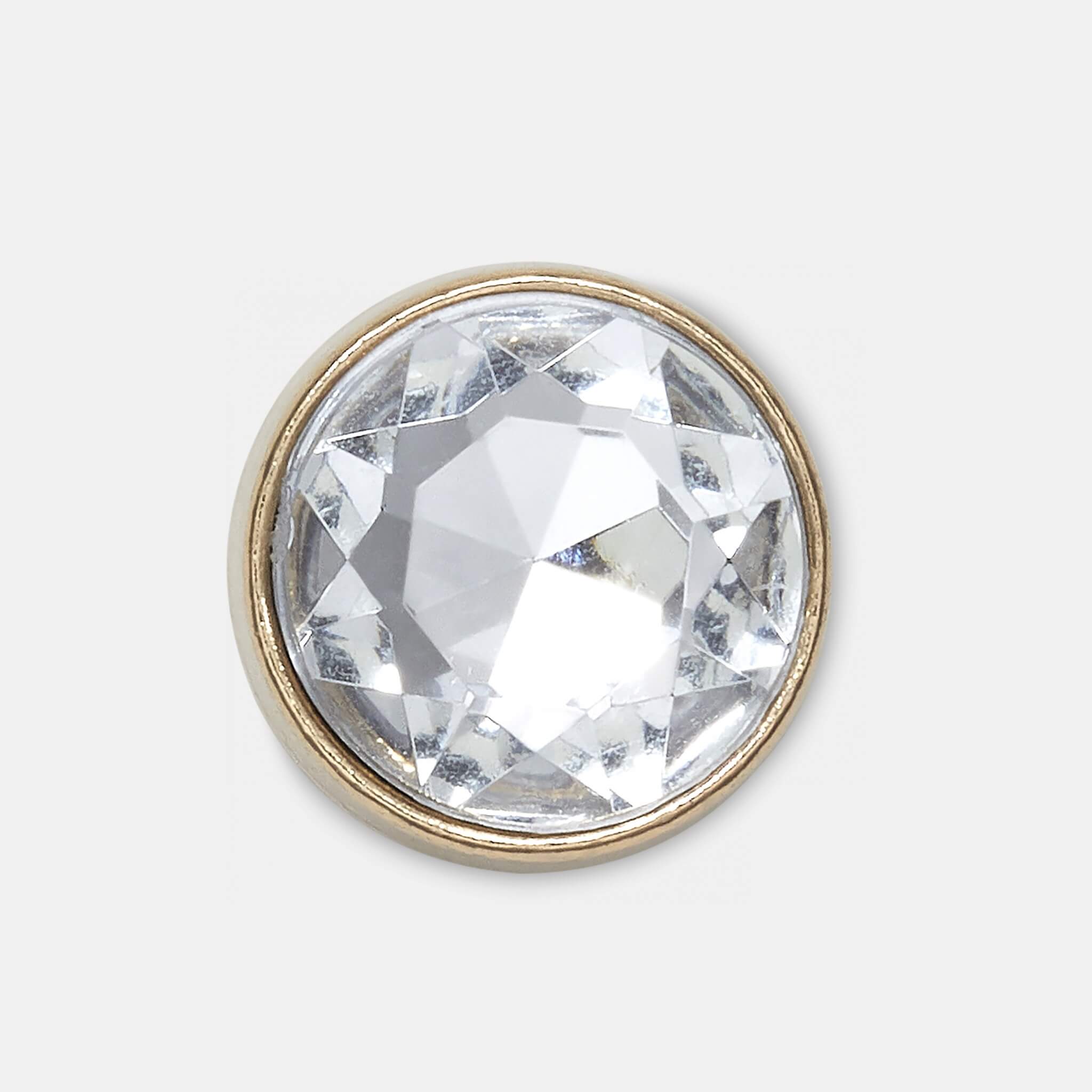 Jibbitz Charms Clear Circle Gem