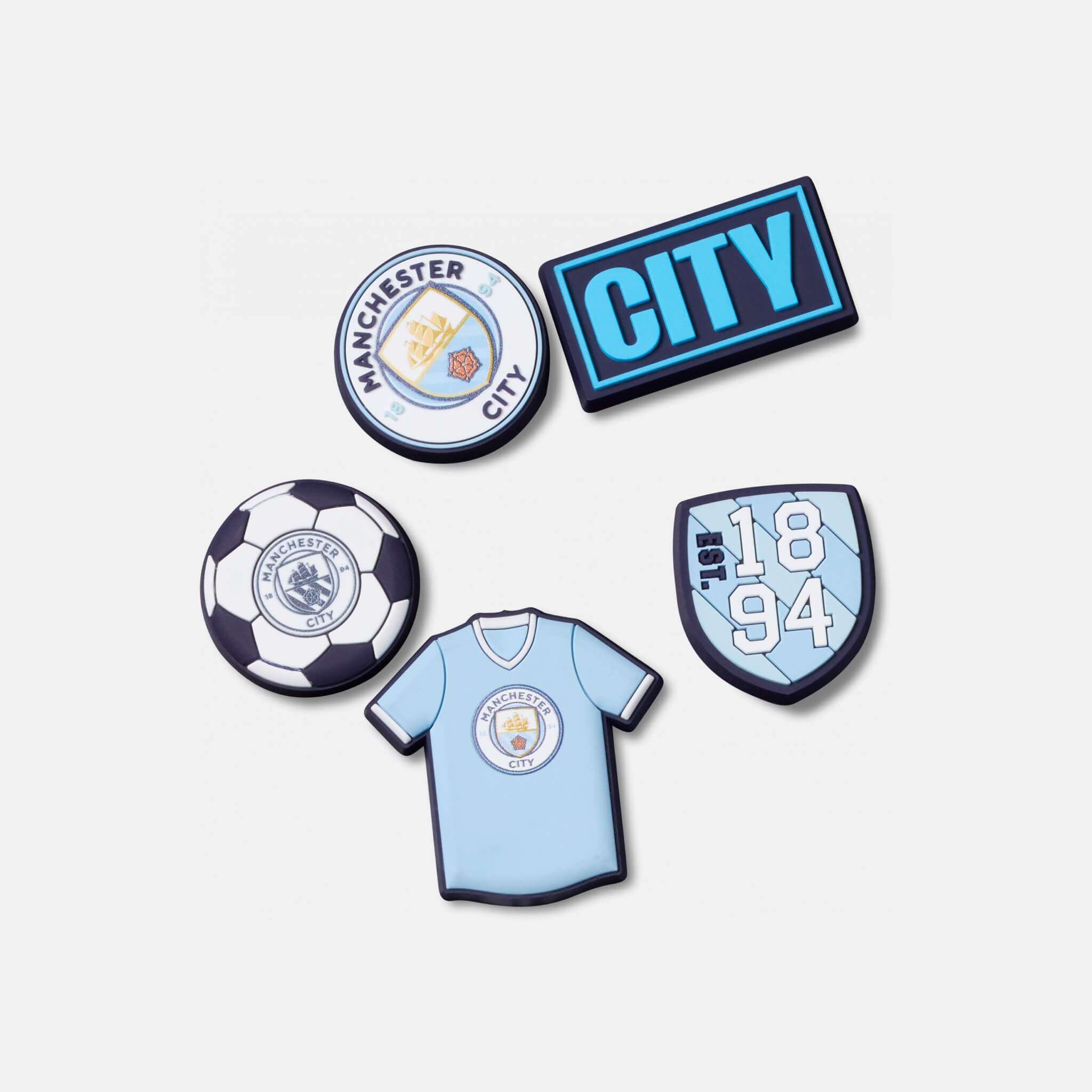 Jibbitz Charms Manchester City 5-Pack