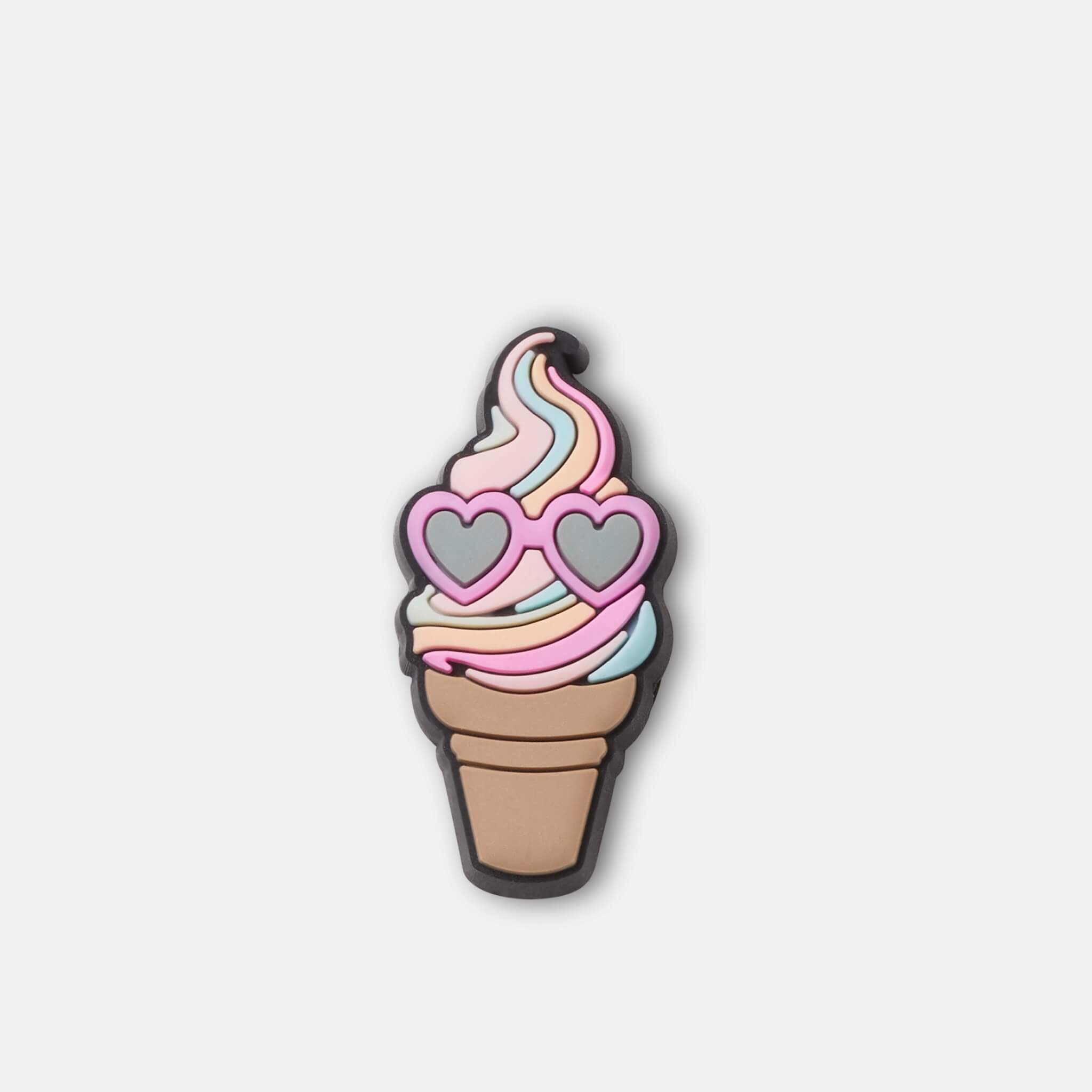 Jibbitz Charms Rainbow Swirl Cone