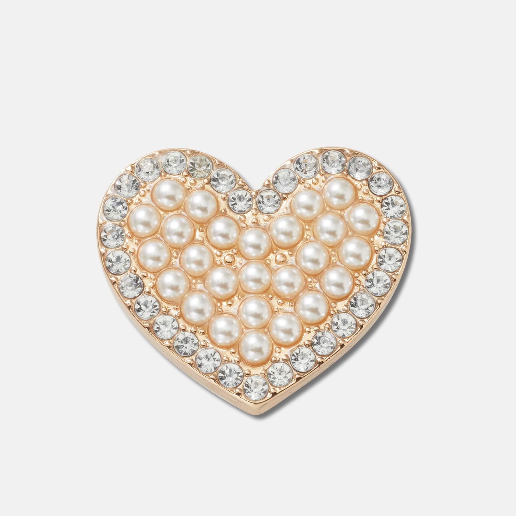 Jibbitz Charms Pearl Cluster Heart