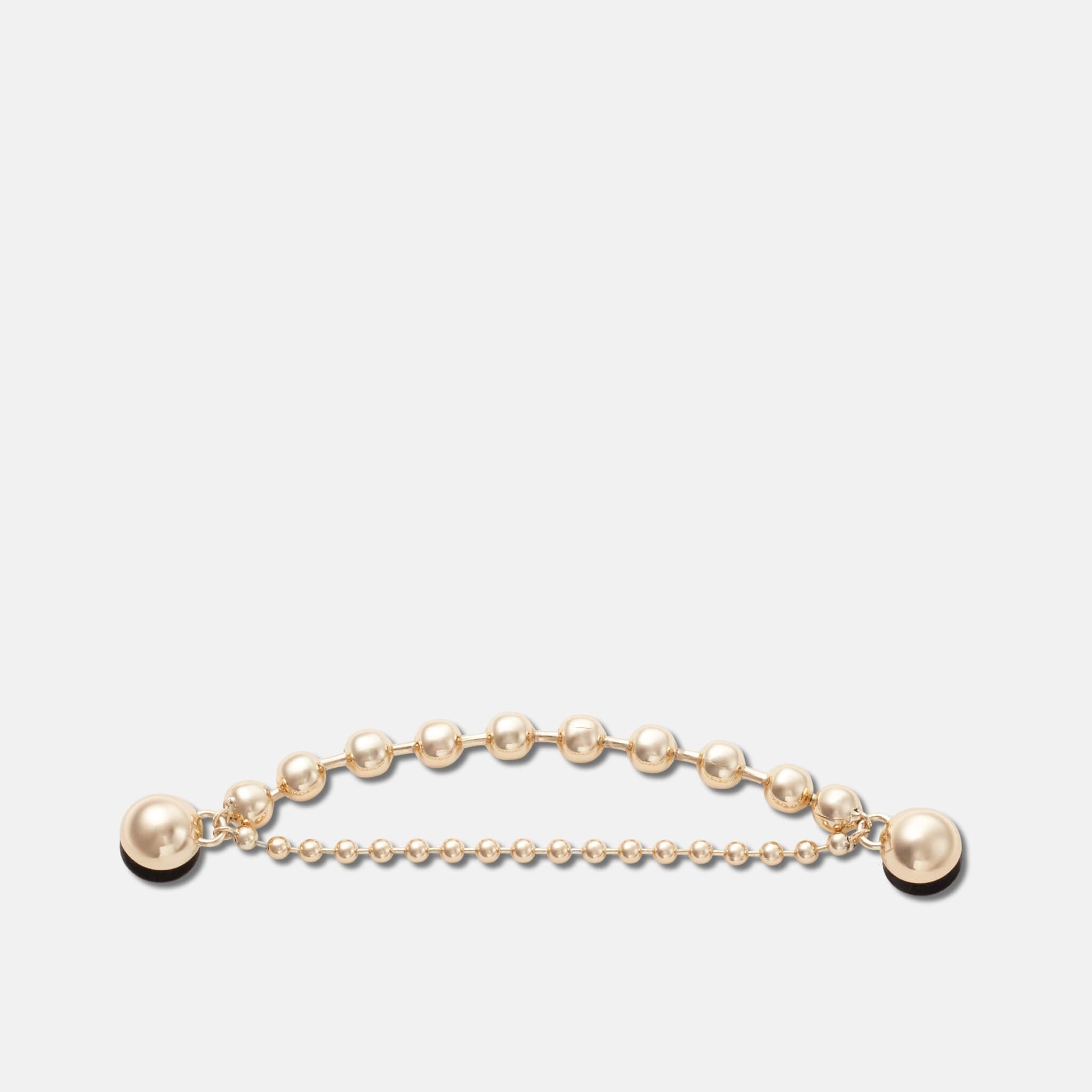 Jibbitz Charms Gold and Crystal Double Chain
