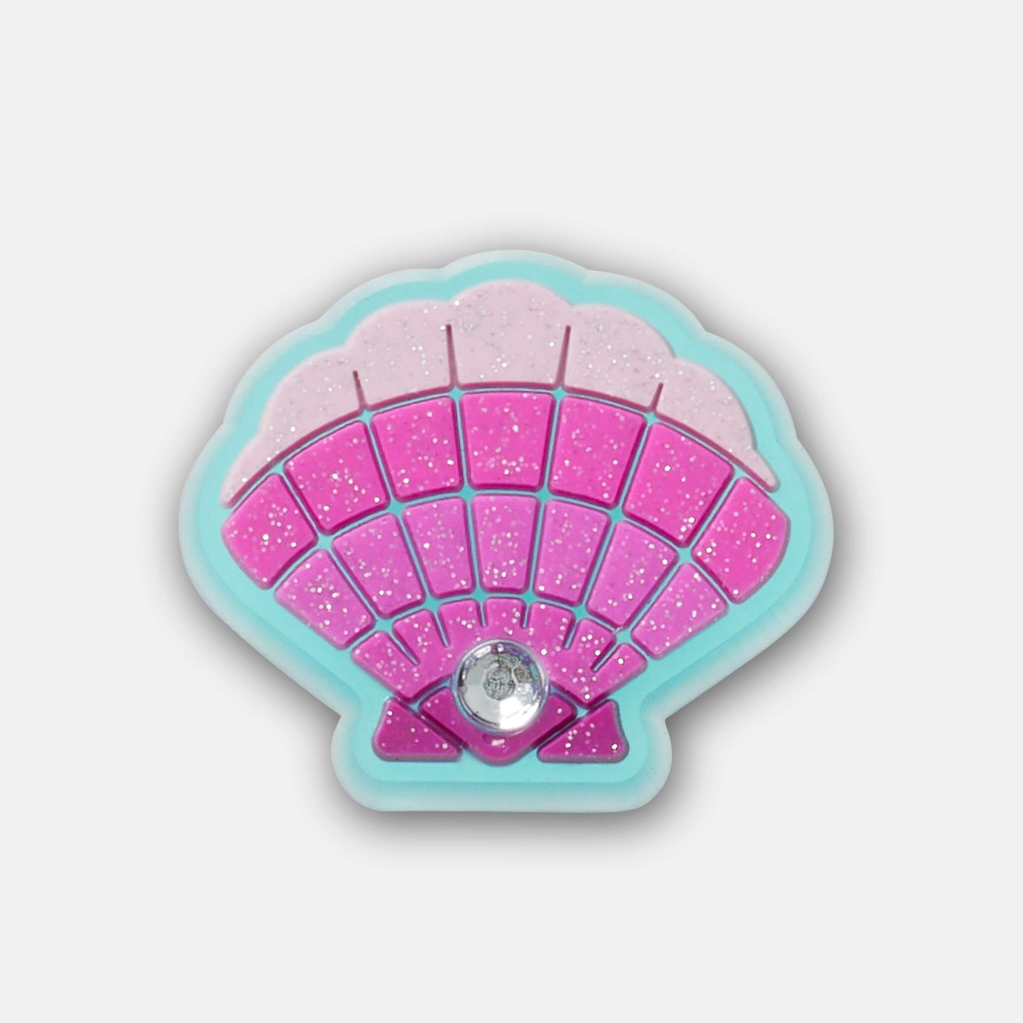 Jibbitz Charms Pink Seashell with Gem