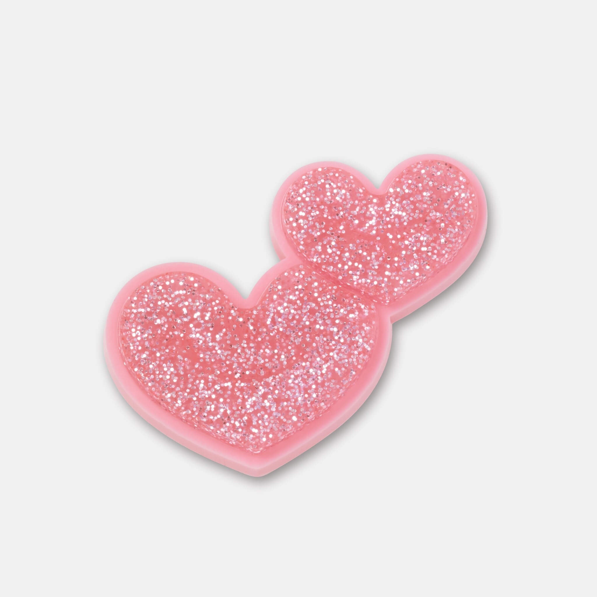 Jibbitz Charms Glitter Heart Duo