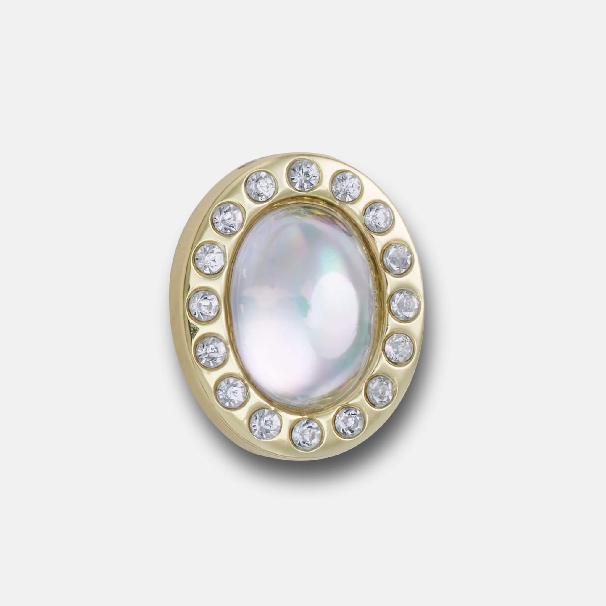 Jibbitz Charms Tiny White Circle Gem