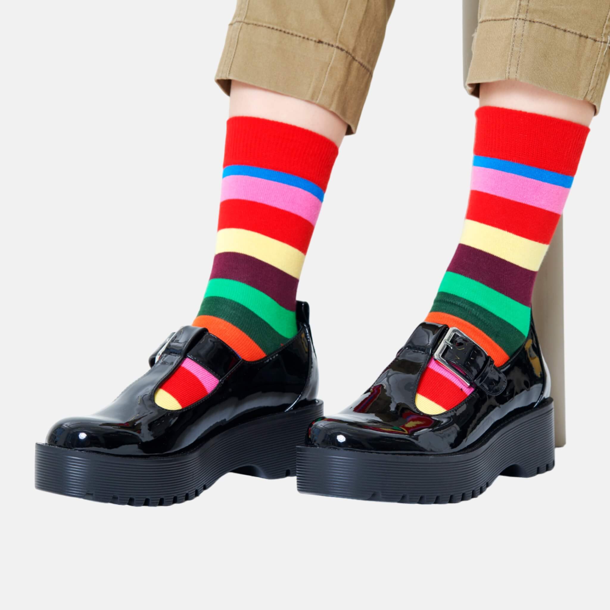 Happy Socks Stripe Red Sock