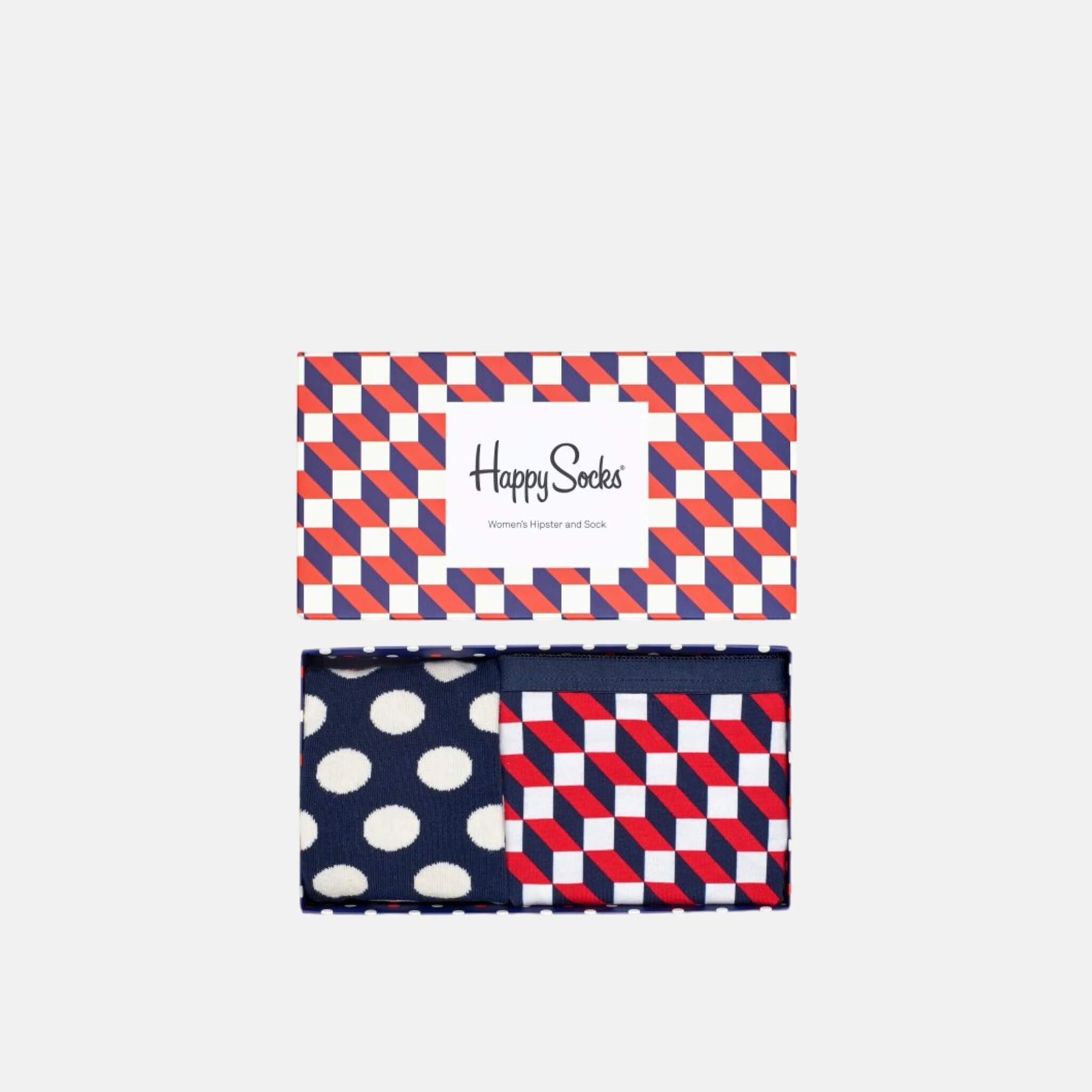 Happy Socks Combo Filled Optic 2-Pack Gift Set