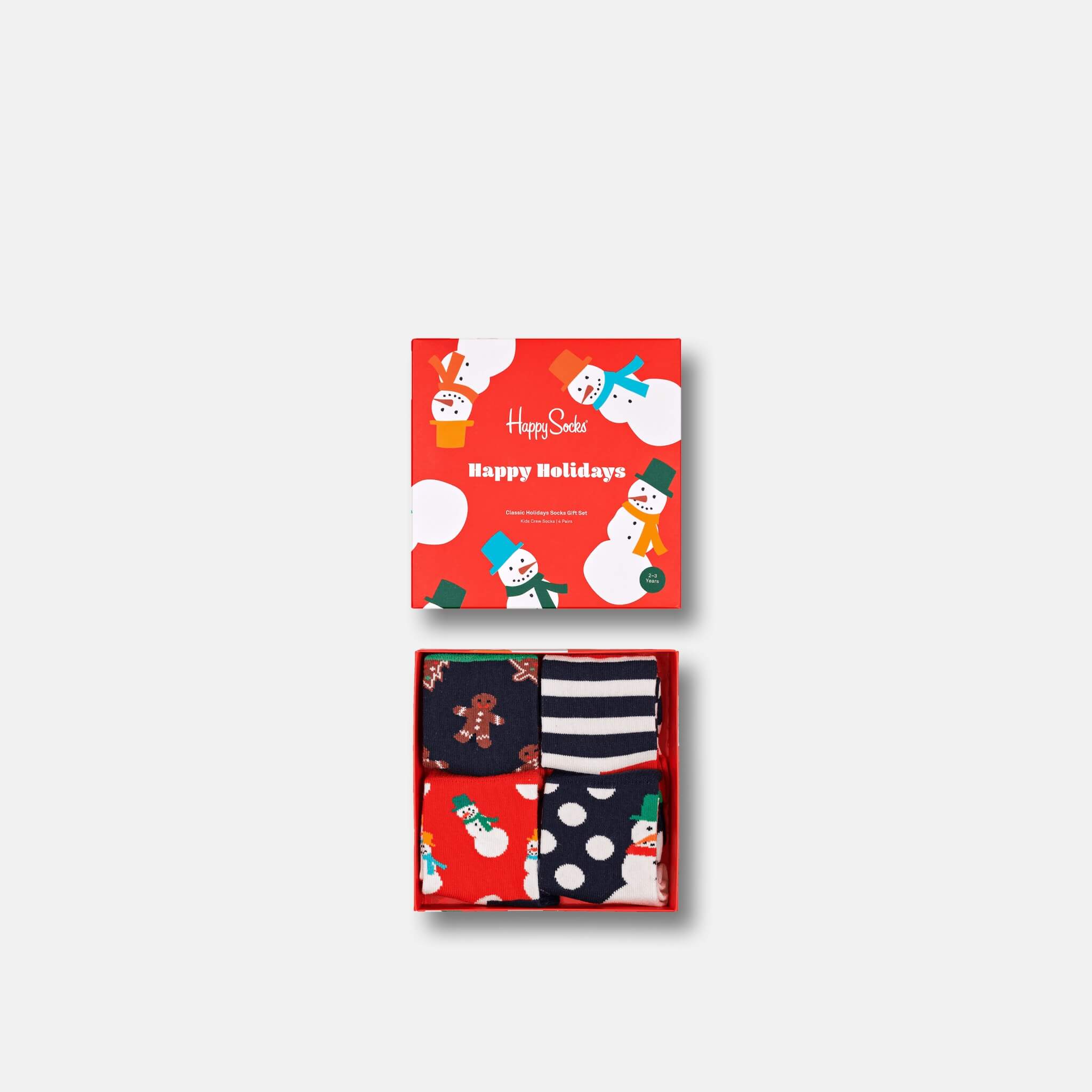 Happy Socks Kids Holiday Socks 4-Pack Gift Set