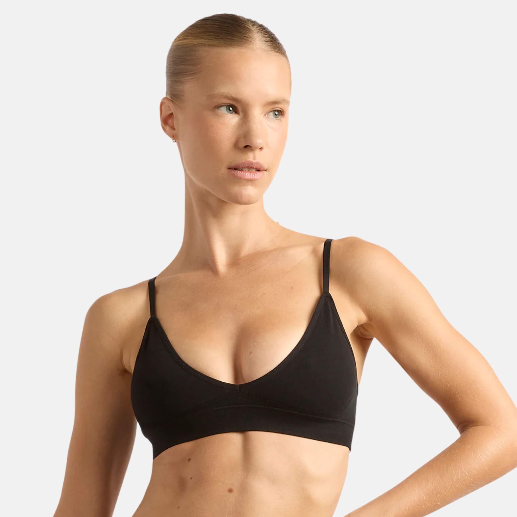 Boody Lyolyte Triangle Bralette Black