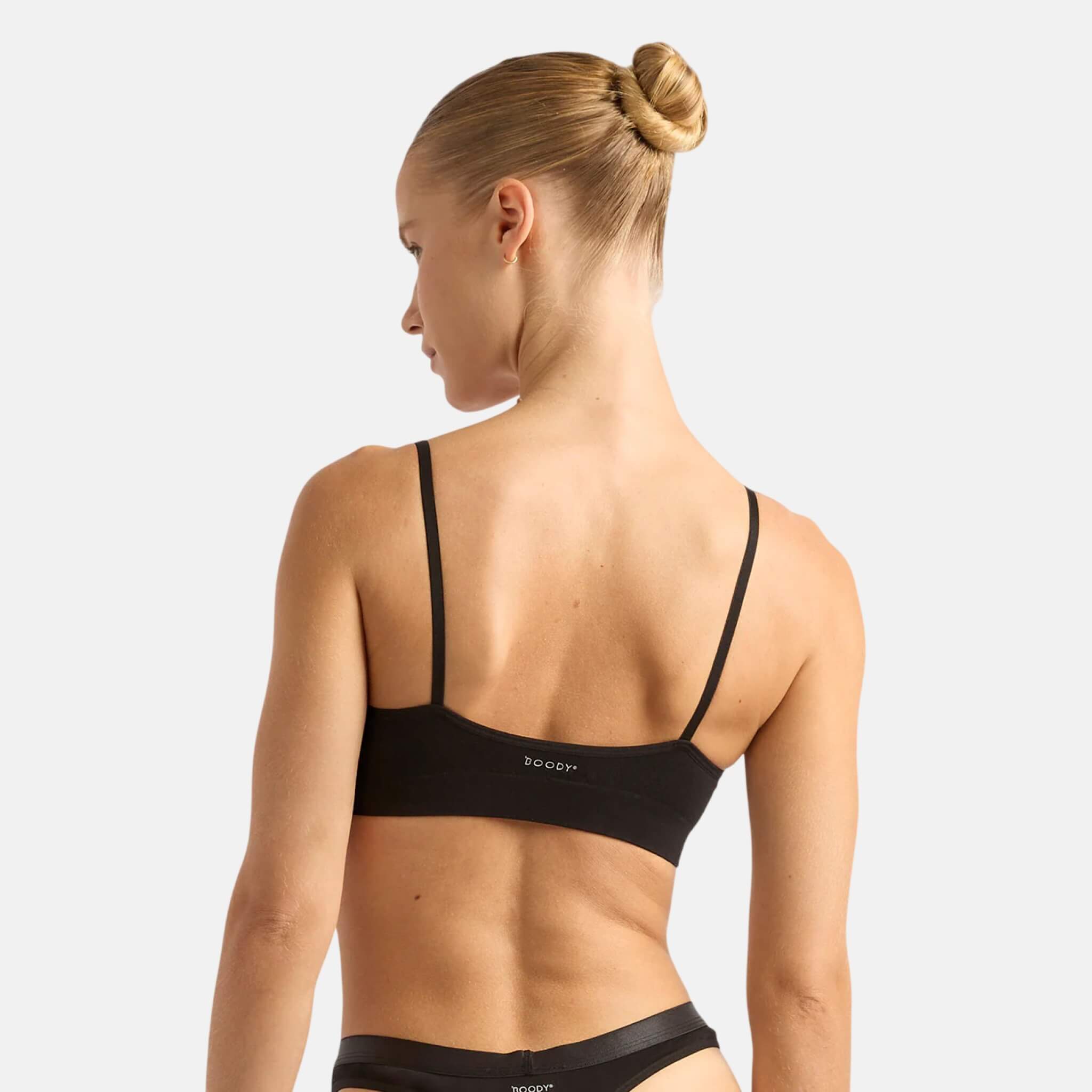 Boody Lyolyte Triangle Bralette Black